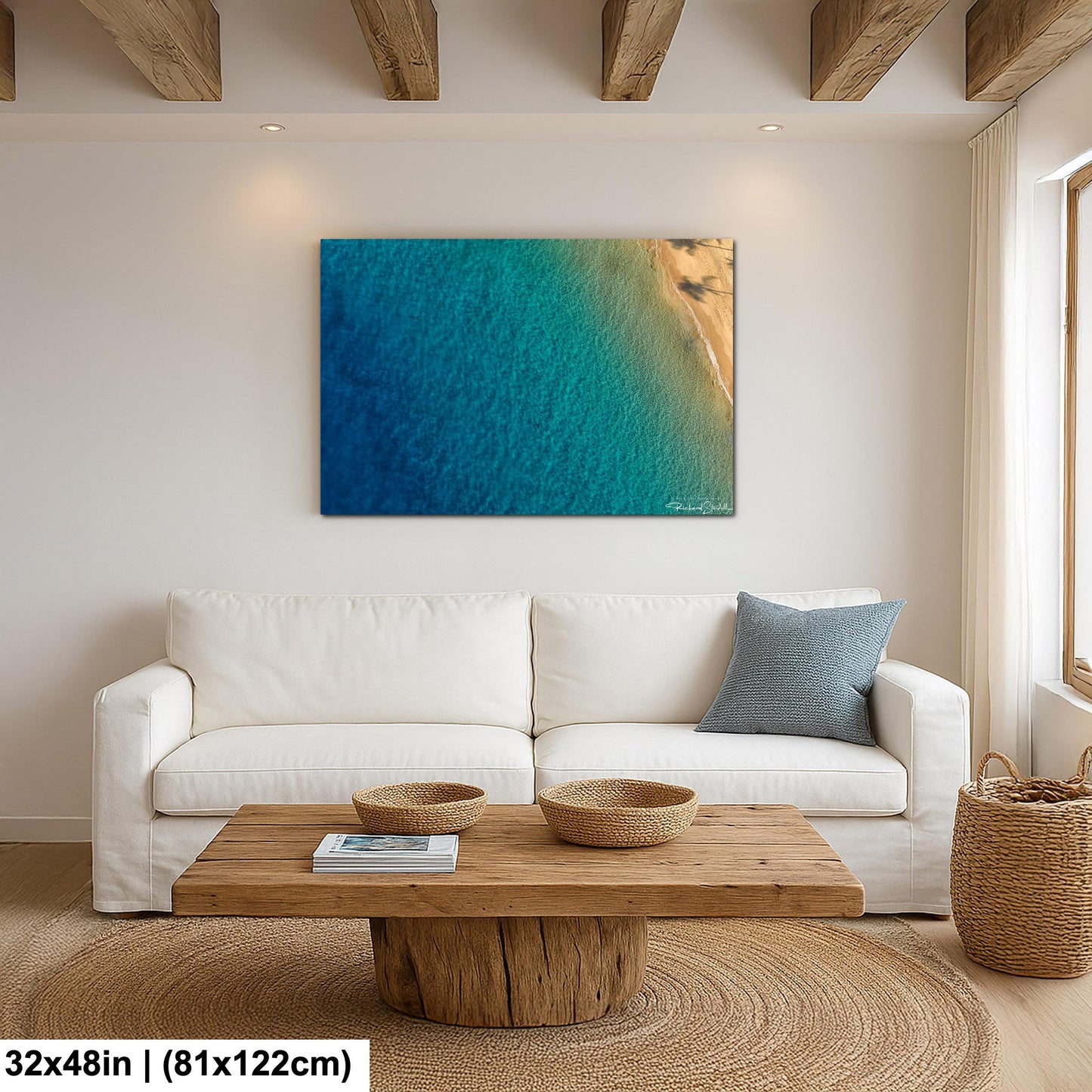 Sea Turtle Wall Art: Maui Ocean View - Tropical Coastal Decor