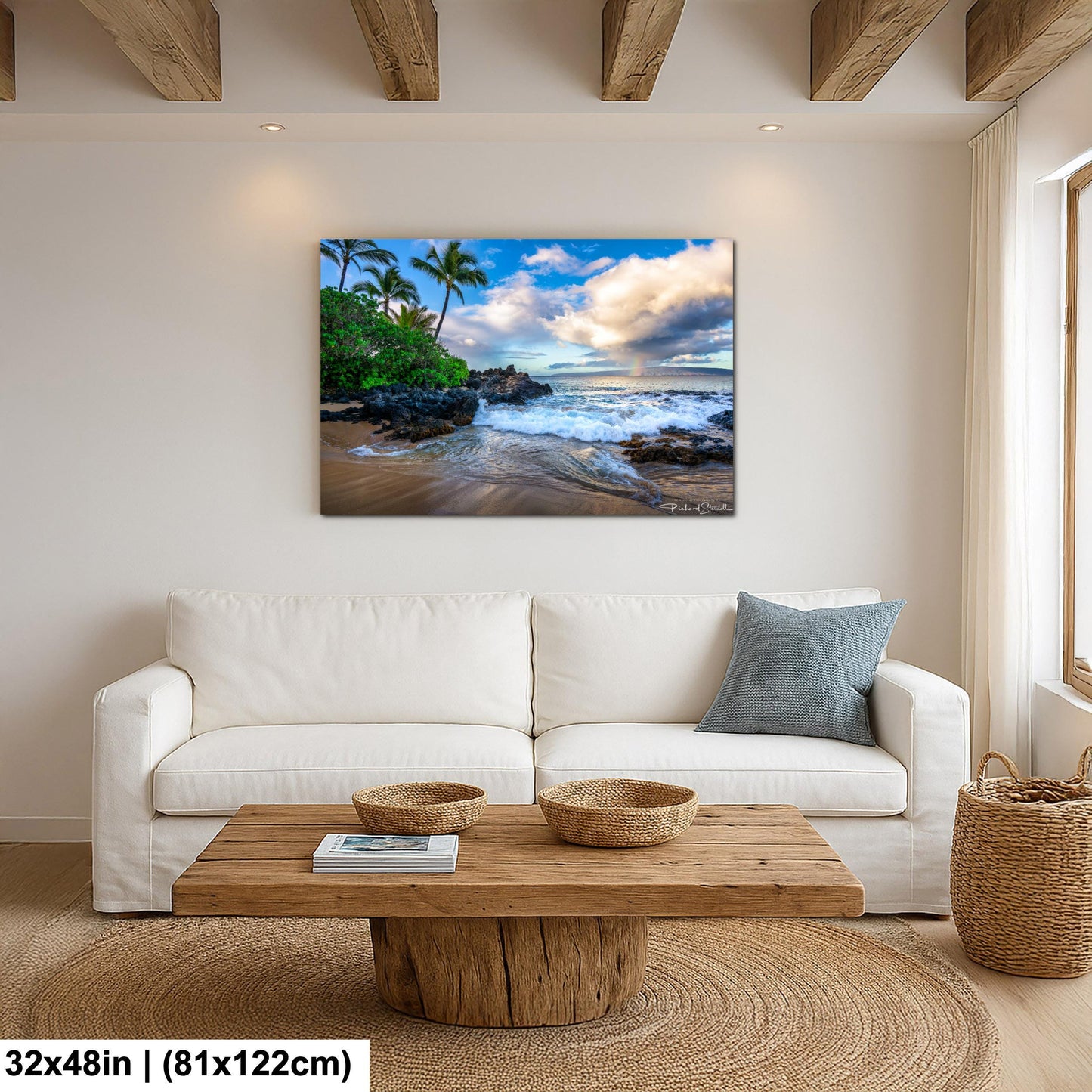 Maui Secret Beach Photo Print - Premium Ocean Wall Decor | Sunrise Beach Art