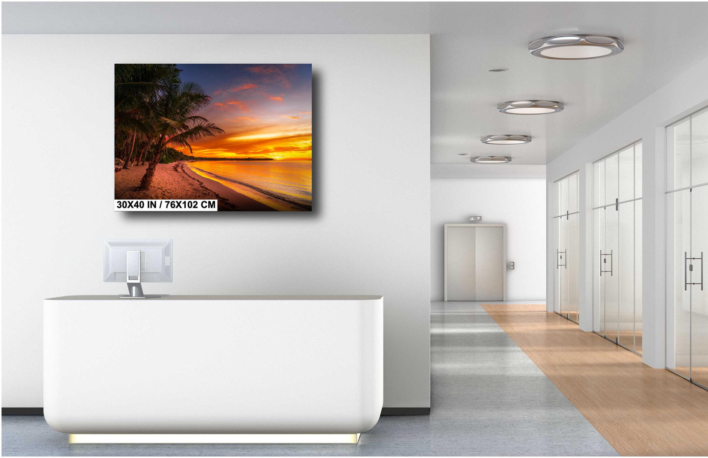 Tulum Wall Art - Vibrant Beach Wall Art | Coastal Home Decor | Large Canvas Print