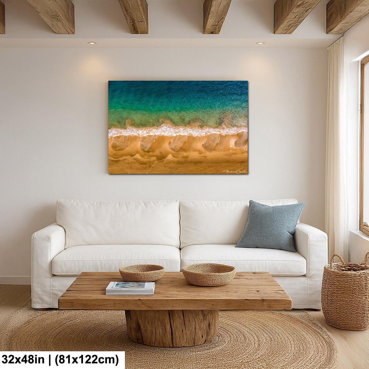 Ocean Wave Photography: Coastal Wall Art (Canvas or Metal Prints)