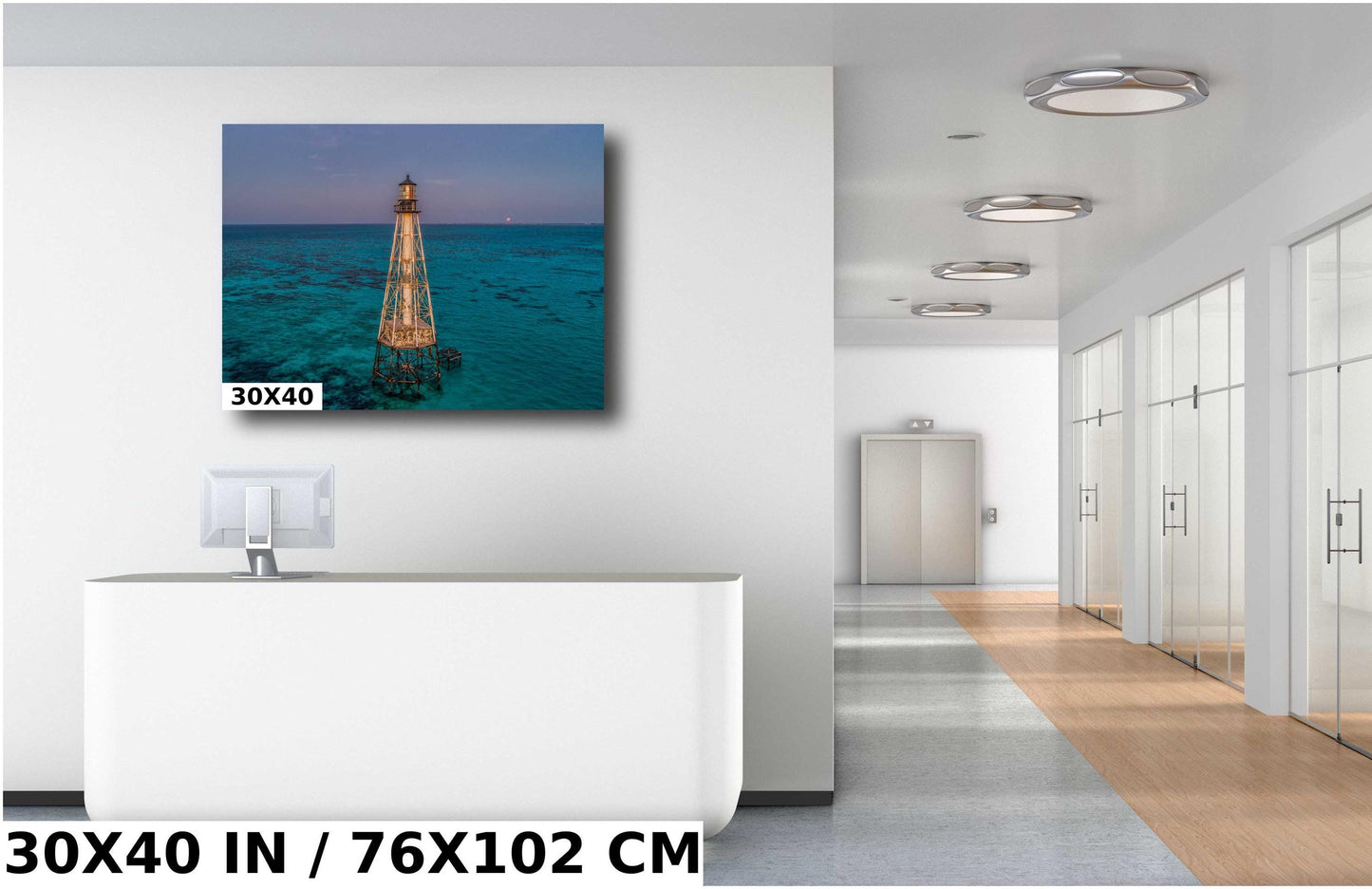 Alligator Reef Lighthouse Wall Art - Coastal Home Decor | Canvas, Metal & Acrylic Prints