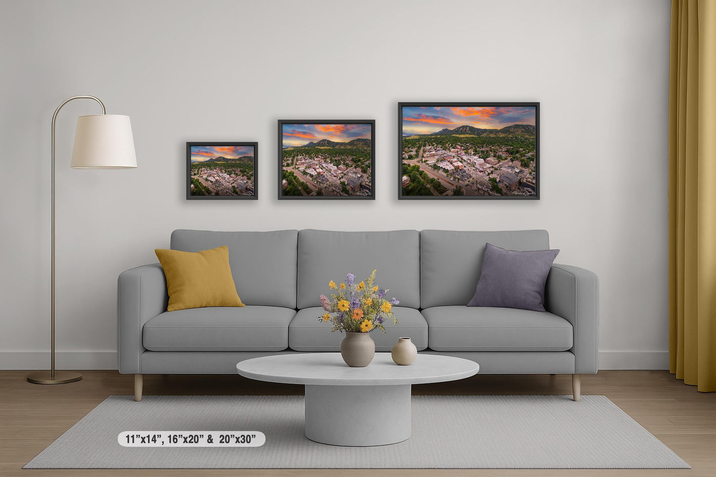 CU Boulder Wall Art – Flatirons Mountain Art | Ready To Hang Canvas Print