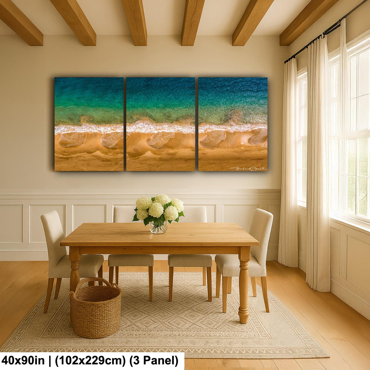 Ocean Wave Photography: Coastal Wall Art (Canvas or Metal Prints)