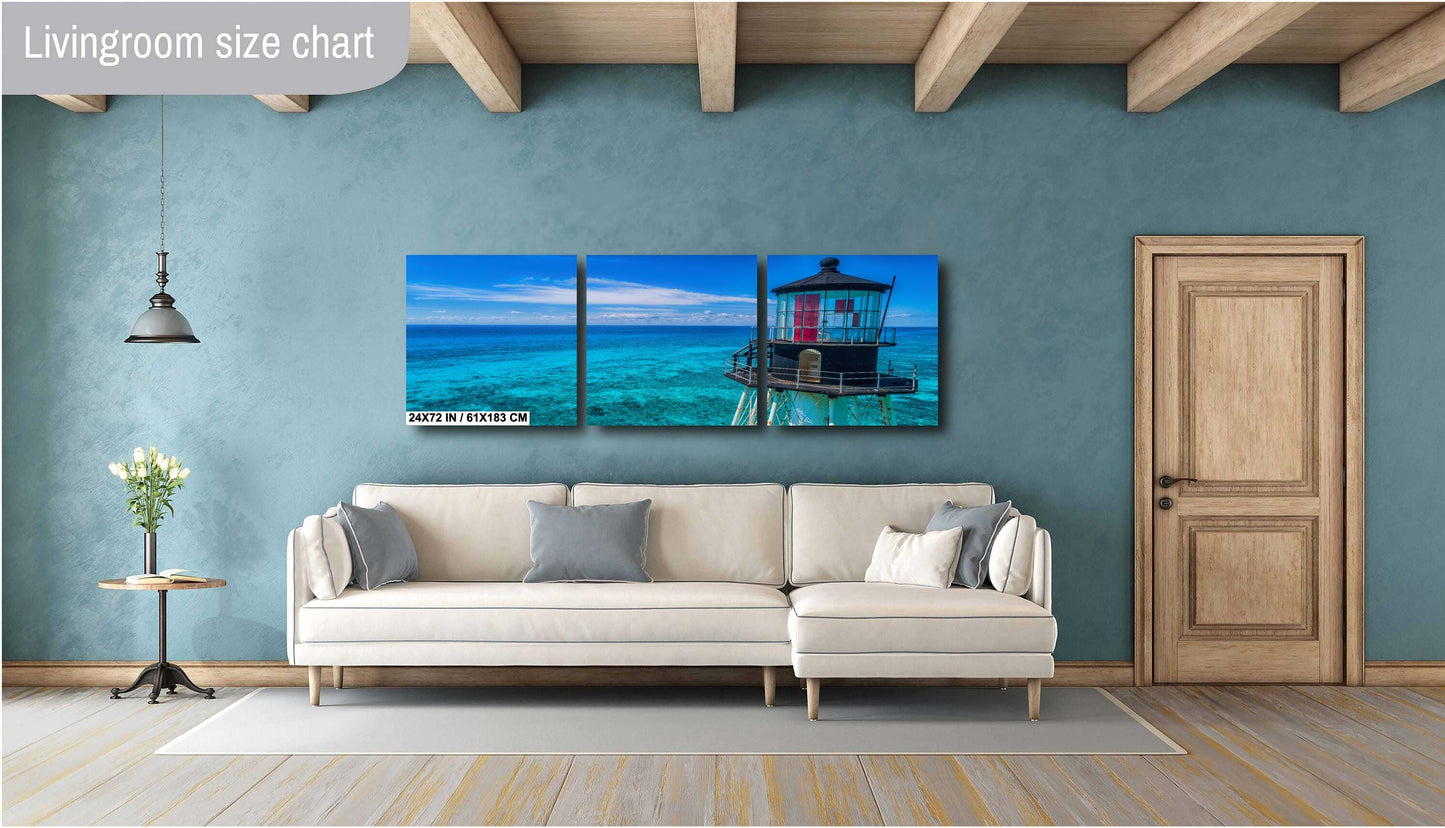 Alligator Reef Lighthouse Print - Florida Keys Wall Art | Ready To Hang Canvas