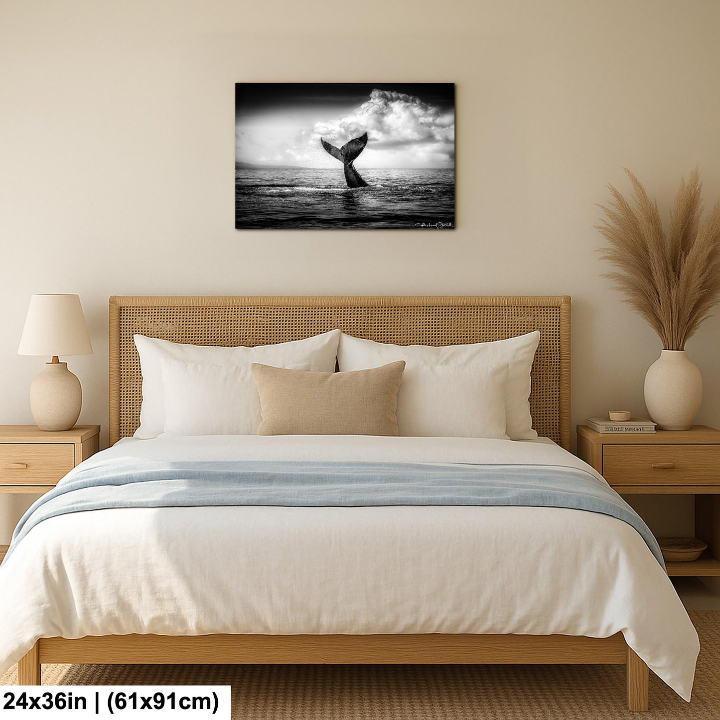 Humpback Whale Wall Art – Ocean Photo Print | Ready to Hang Canvas Decor