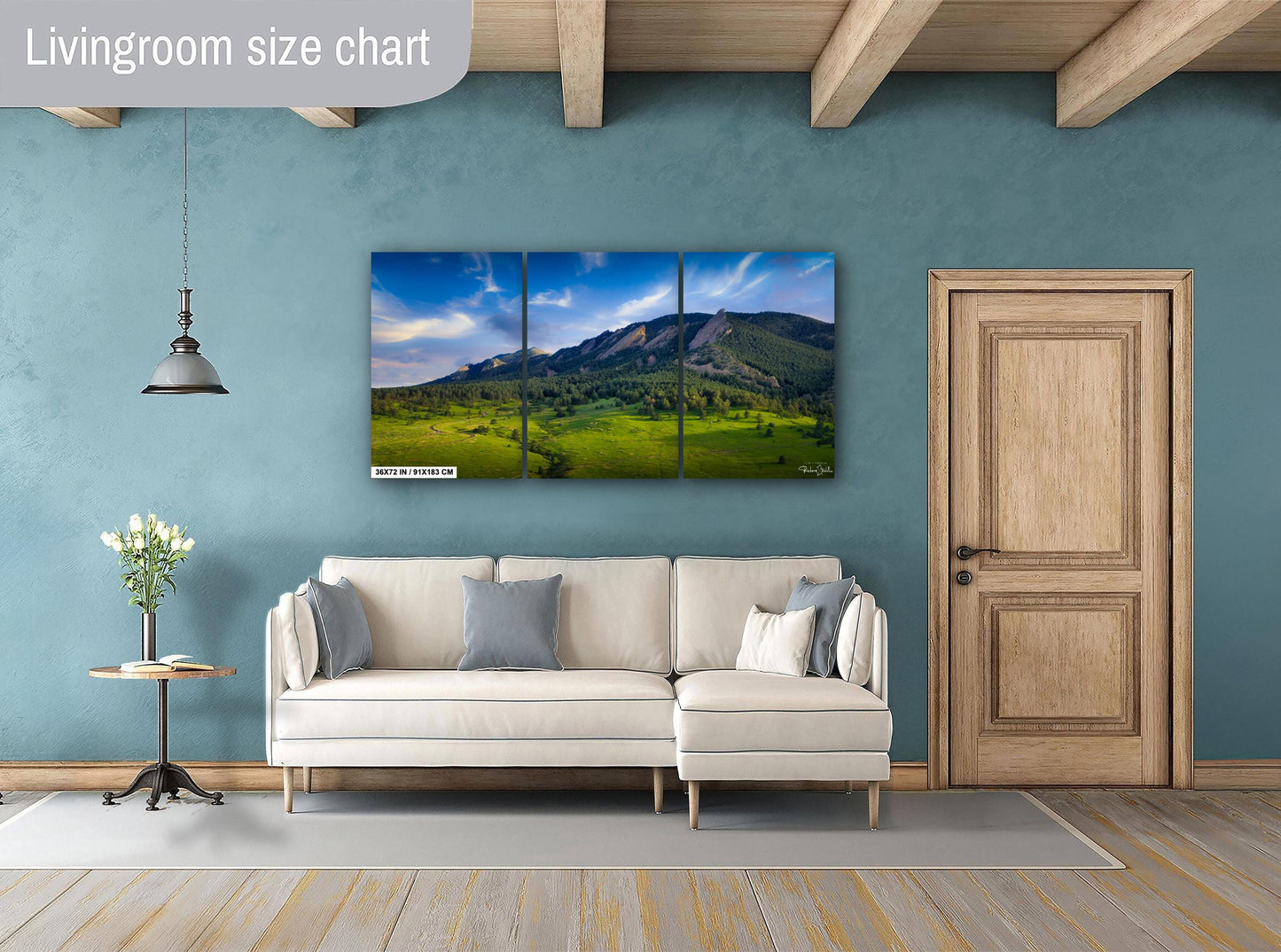 Boulder Flatirons Sunset – Colorado Canvas Art | Mountain Wall Decor Print