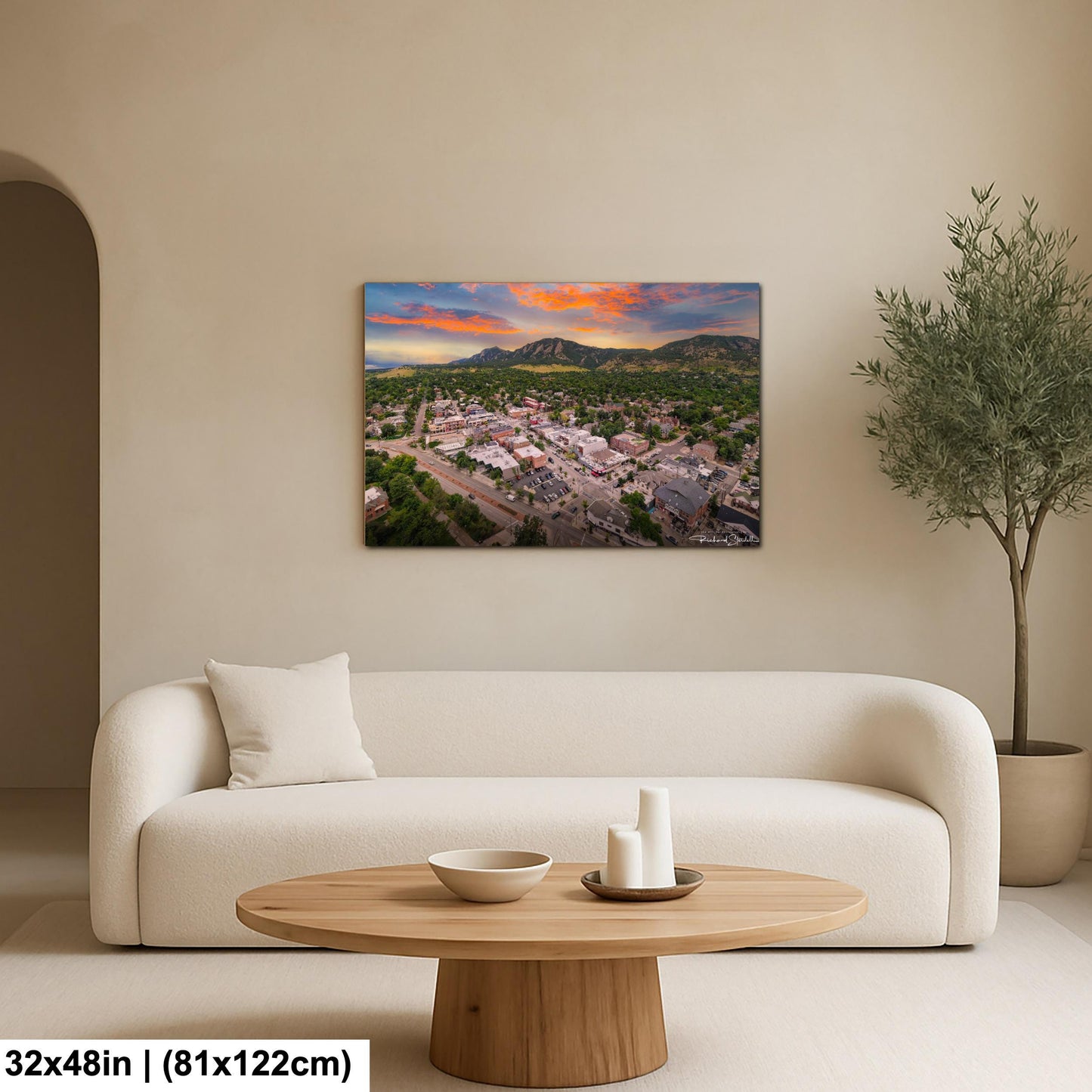 CU Boulder Wall Art – Flatirons Mountain Art | Ready To Hang Canvas Print