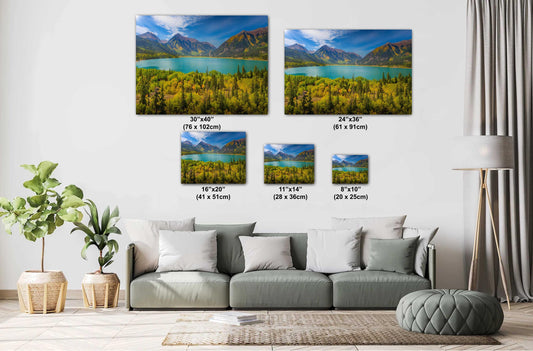 Twin Lakes Colorado Wall Art - Mountain Canvas Print & Metal Decor for Home