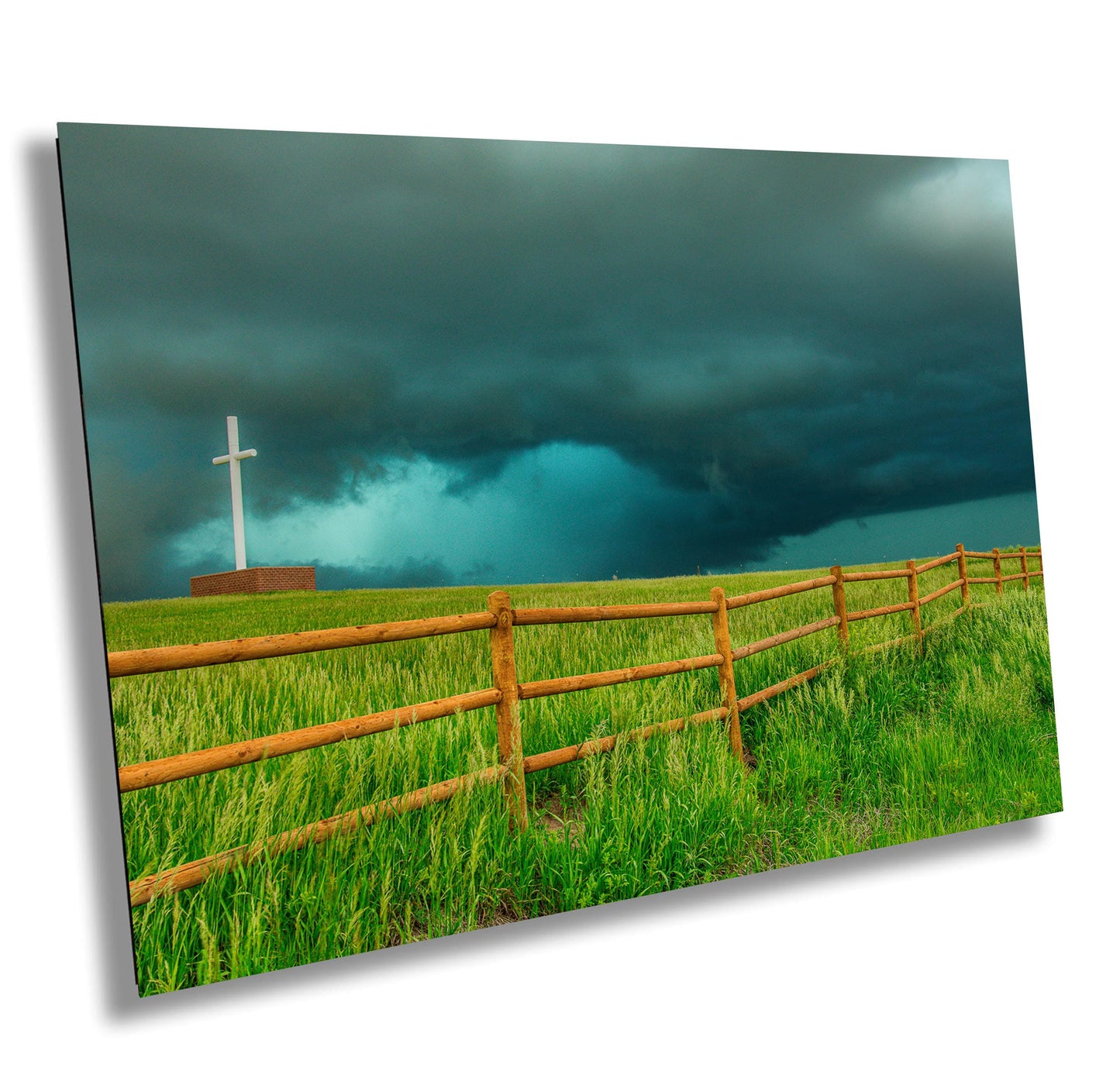 Thunderstorm Wall Art - Moody Lightning Storm Print | Religious Decor for Living Room