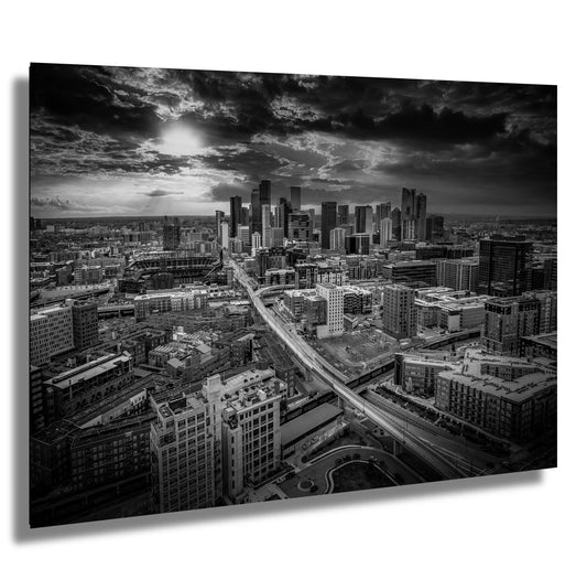 Denver Skyline Wall Art – Modern Cityscape Decor Featuring Union Station Print
