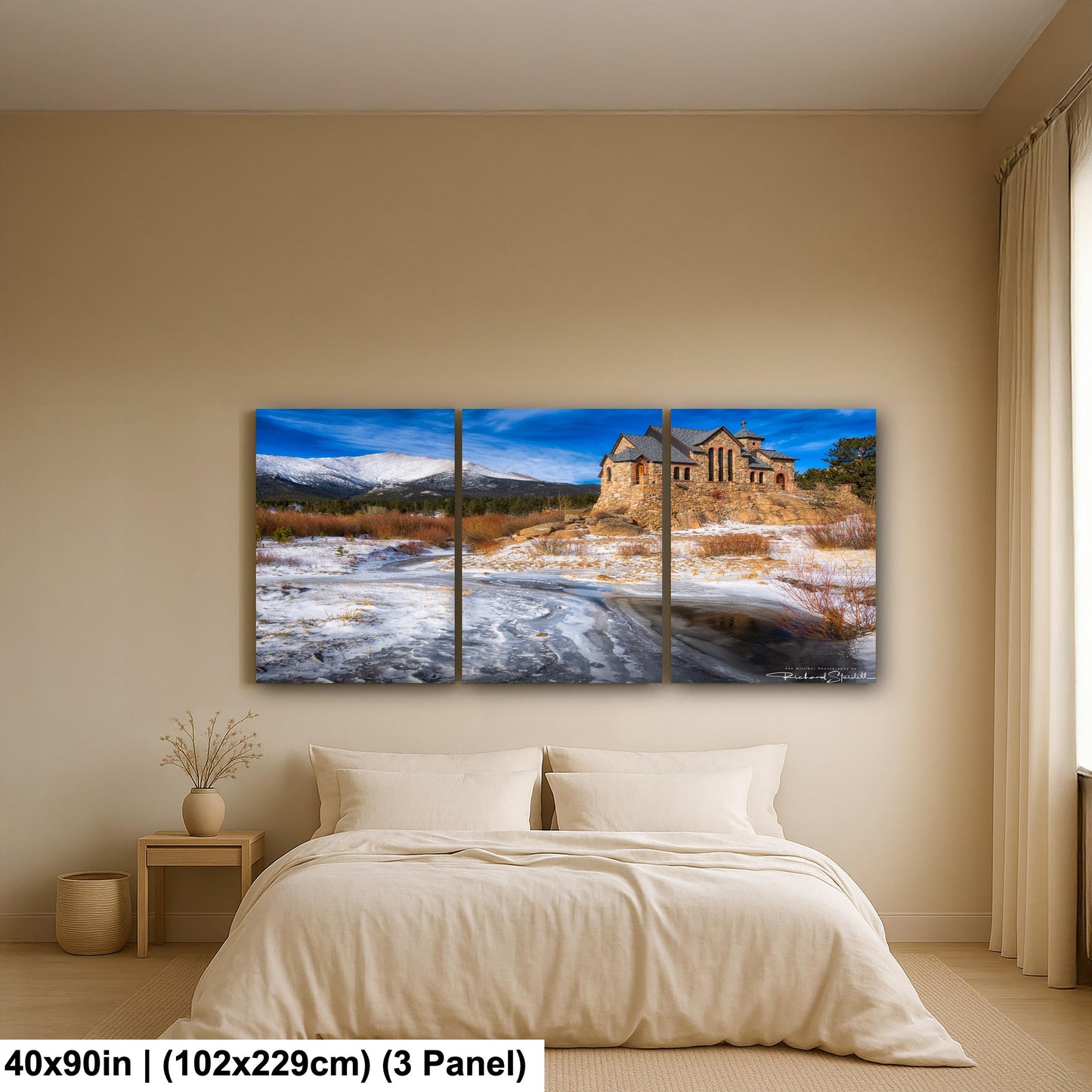 Rocky Mountain Chapel Print: Colorado Nature Wall Art (Canvas, Metal or Paper)