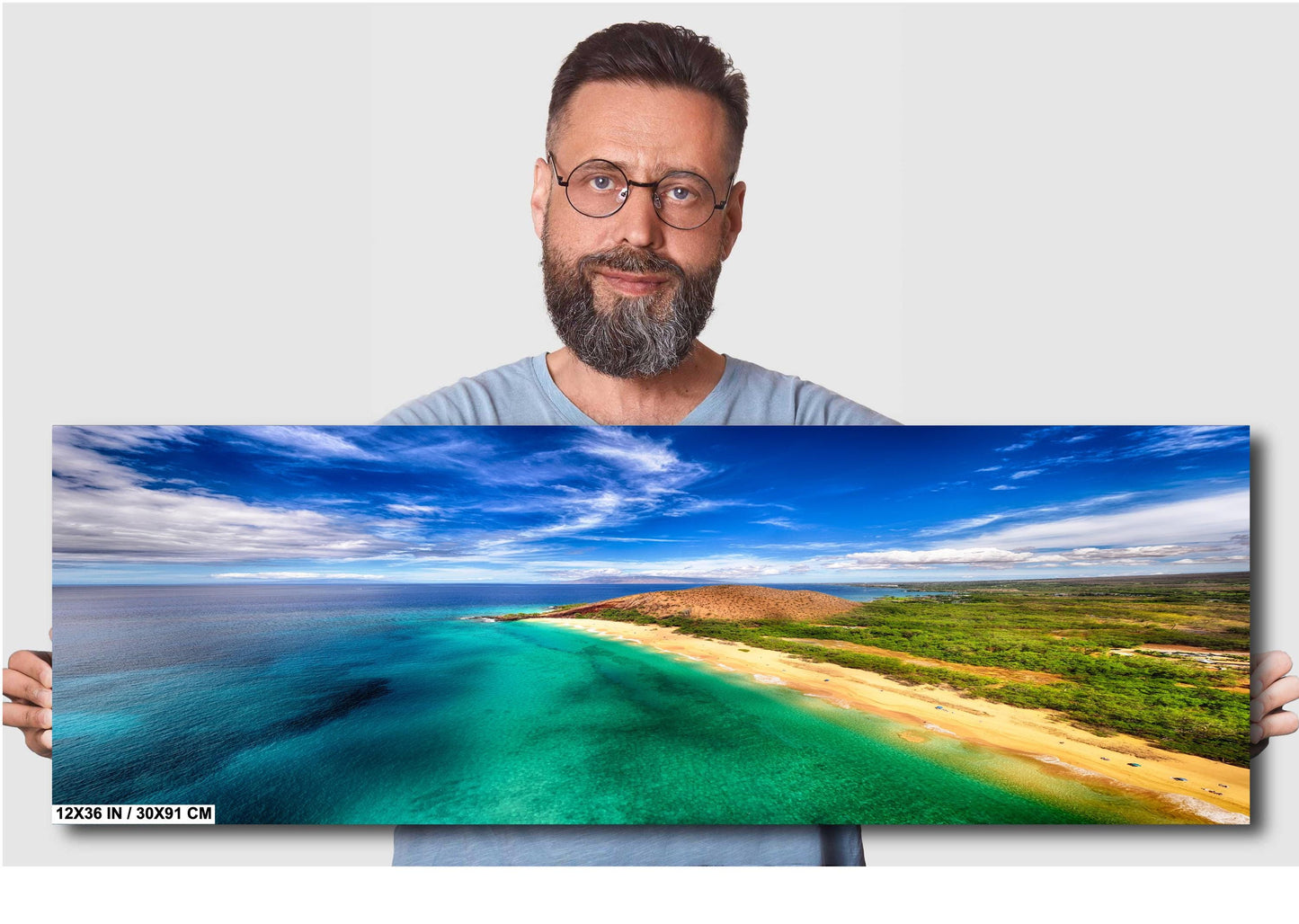 Maui Wall Art - Big Beach Canvas & Metal Wall Decor | Tropical Landscape Print