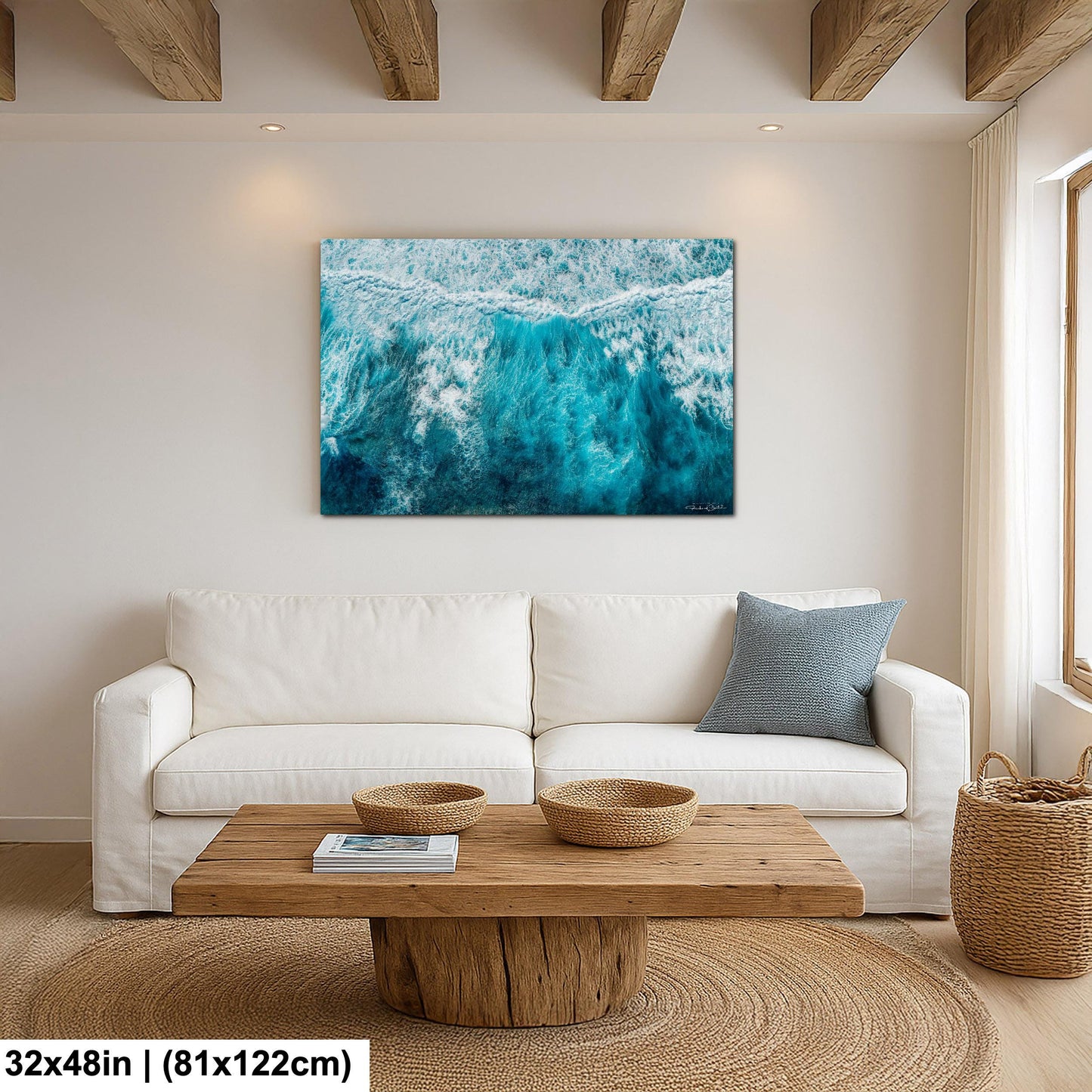 Ocean Wave Photography: Coastal Wall Art (Canvas or Metal Prints)