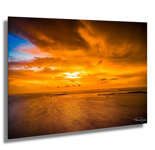 Florida Keys Sunset Art Print - Vibrant Sunset Wall Decor | Canvas & Metal