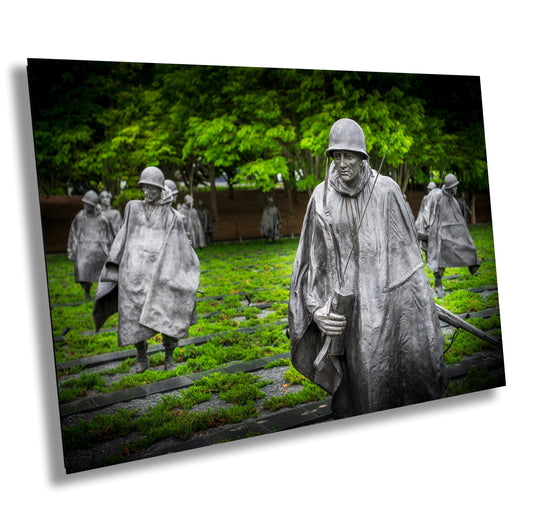 Korean War Veterans Memorial Military Wall Decor – Ready to Hang Canvas Art