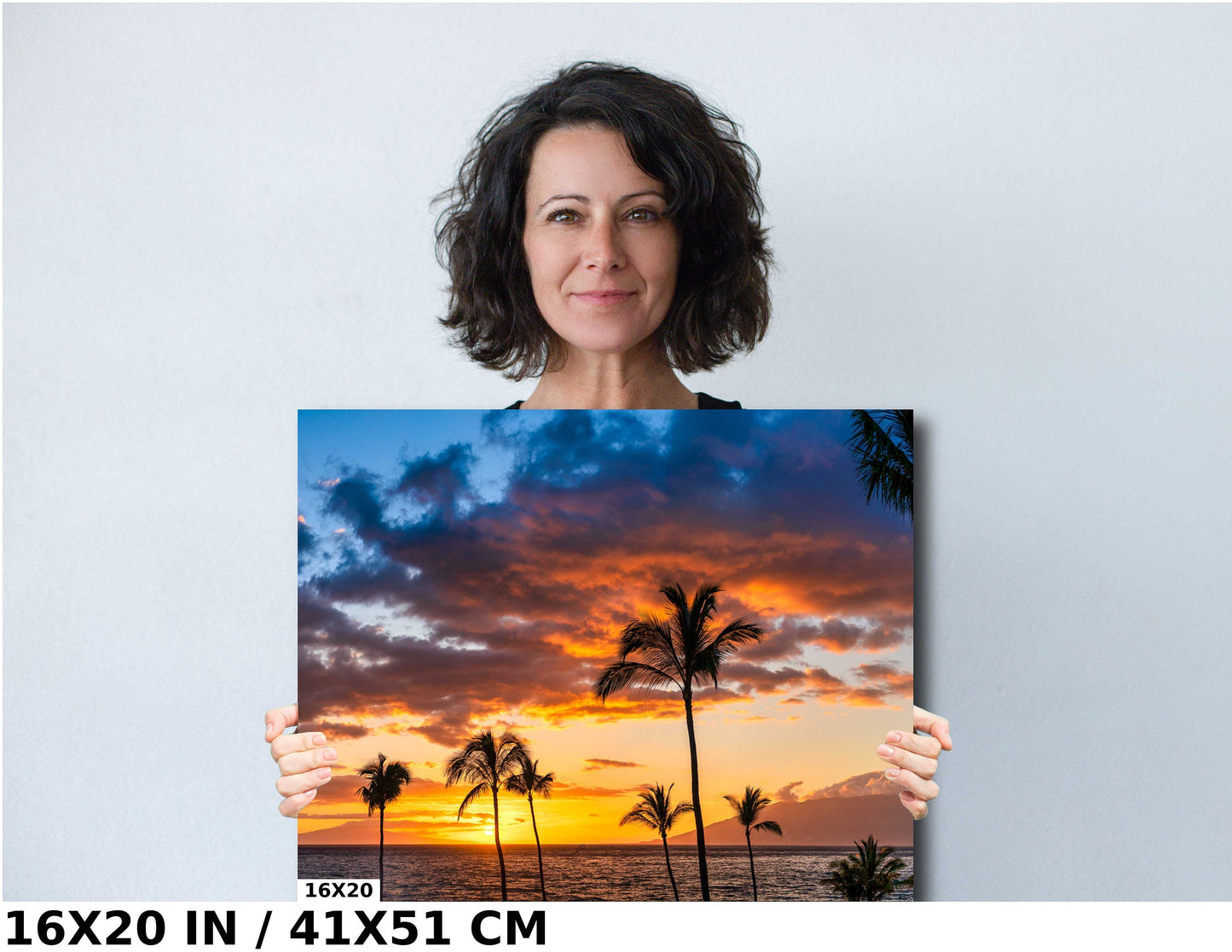 Maui Sunset Wall Art – Vibrant Tropical Sunset Print | Ready to Hang Canvas