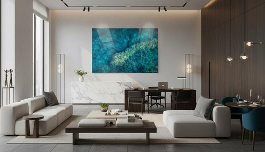 Sea Turtle Wall Art: Maui Ocean View - Tropical Coastal Decor