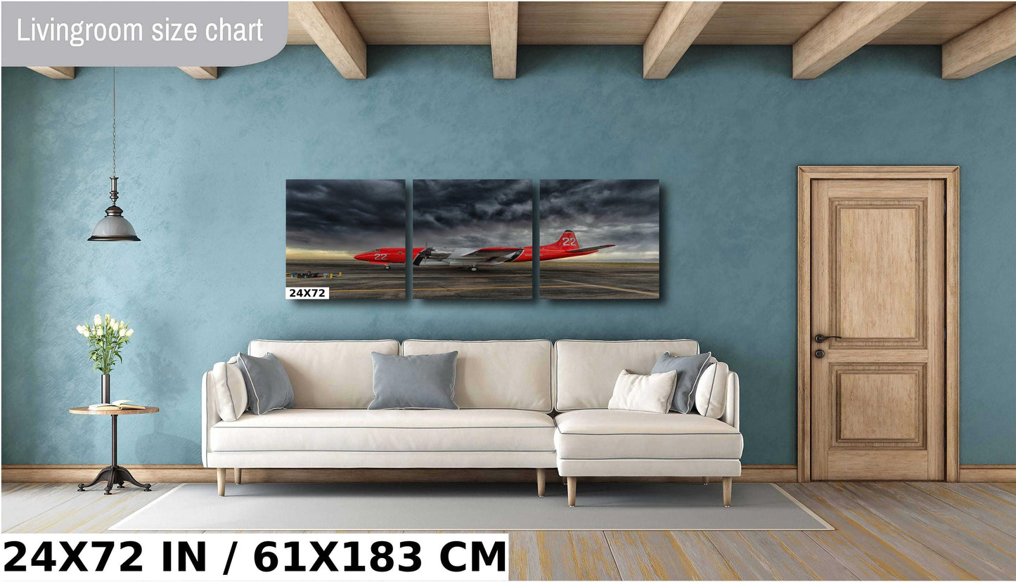 Wildland Air Tanker Art – Firefighting Wall Art | Smoke Jumper Aircraft Print
