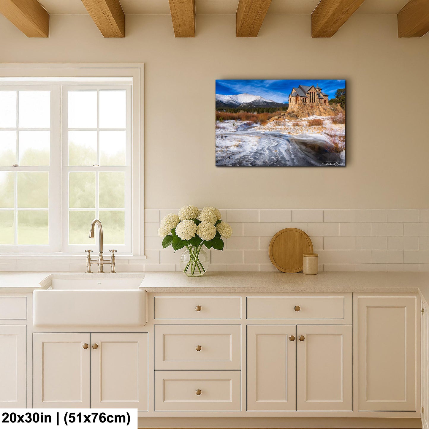 Rocky Mountain Chapel Print: Colorado Nature Wall Art (Canvas, Metal or Paper)