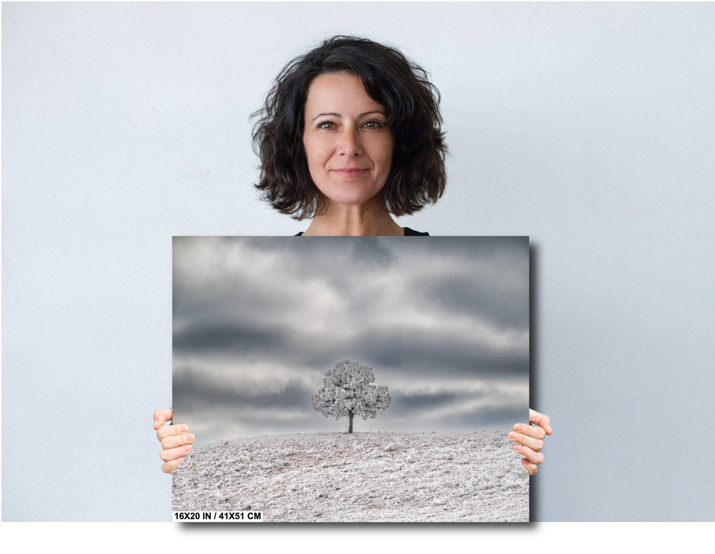 Winter Landscape Wall Art - Large Scenic Winter Print | Dramatic Nature Art Decor