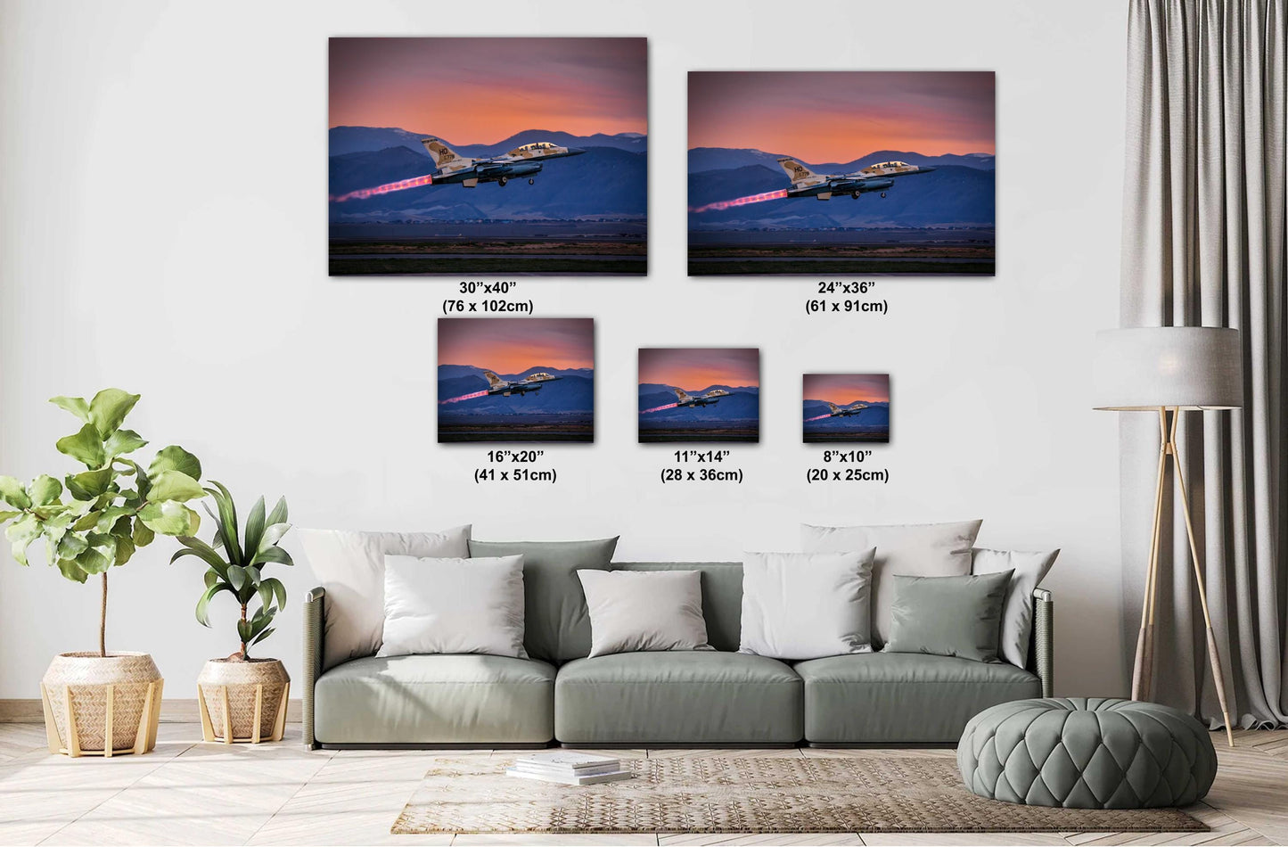 F-16 Wall Art – Fighter Jet Decor | Military Aircraft Art | Unique Home & Office Artwork