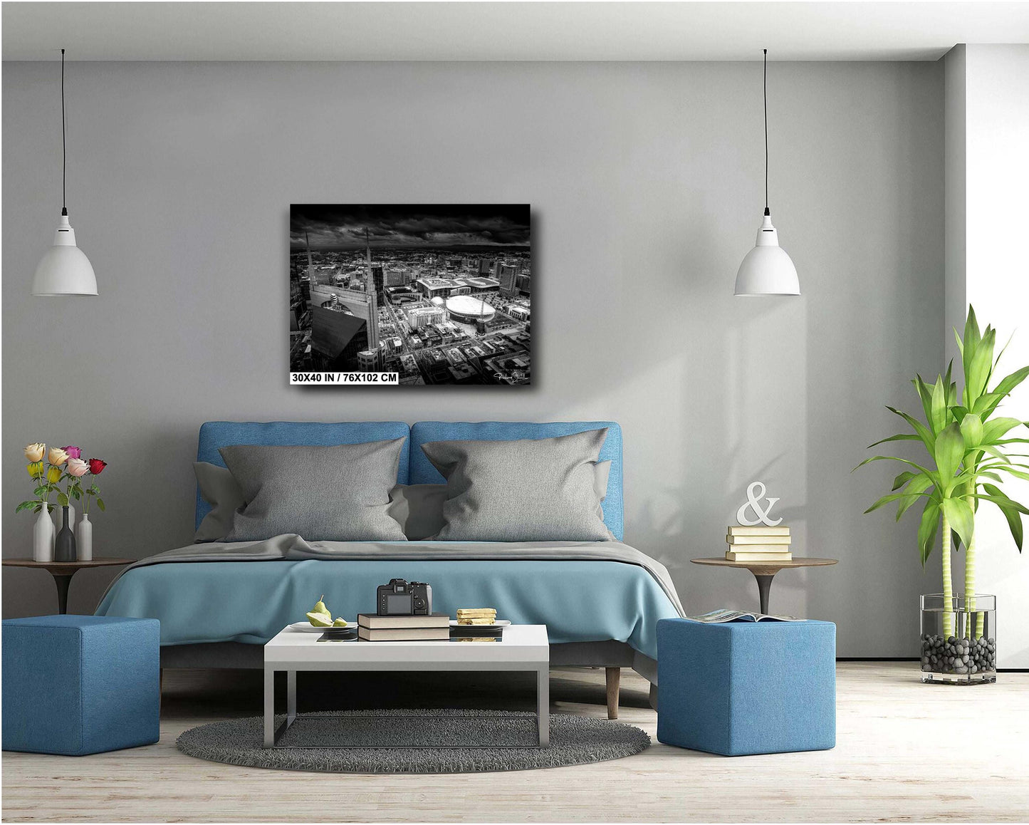 Nashville Skyline Photo Print - Cityscape Wall Art | Music City Photography Gift