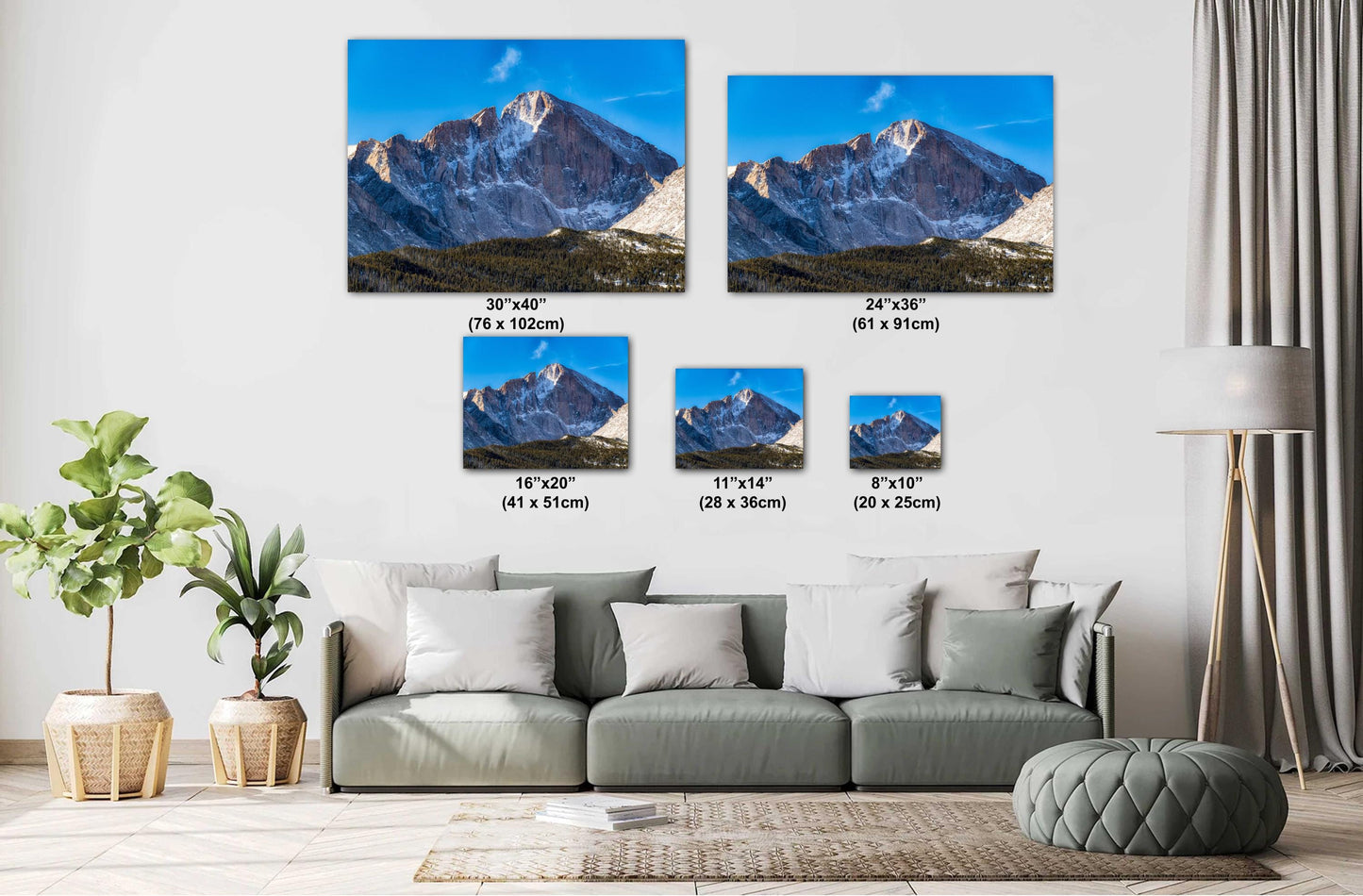 Rocky Mountain Wall Art – Longs Peak Photography on Ready To Hang Canvas