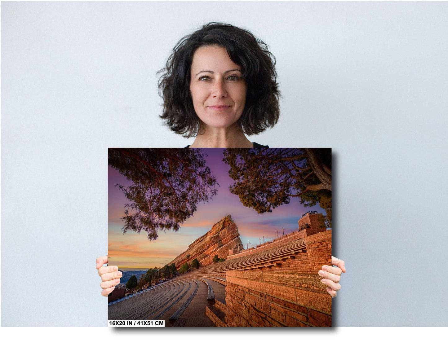 Red Rocks Landscape Print – Colorado Wall Art | Sunrise Canvas Decor & Metal Art