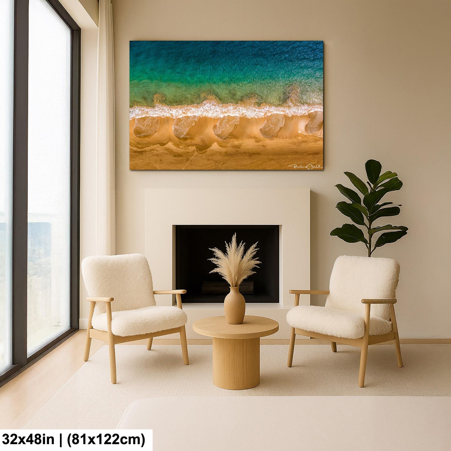 Ocean Wave Photography: Coastal Wall Art (Canvas or Metal Prints)