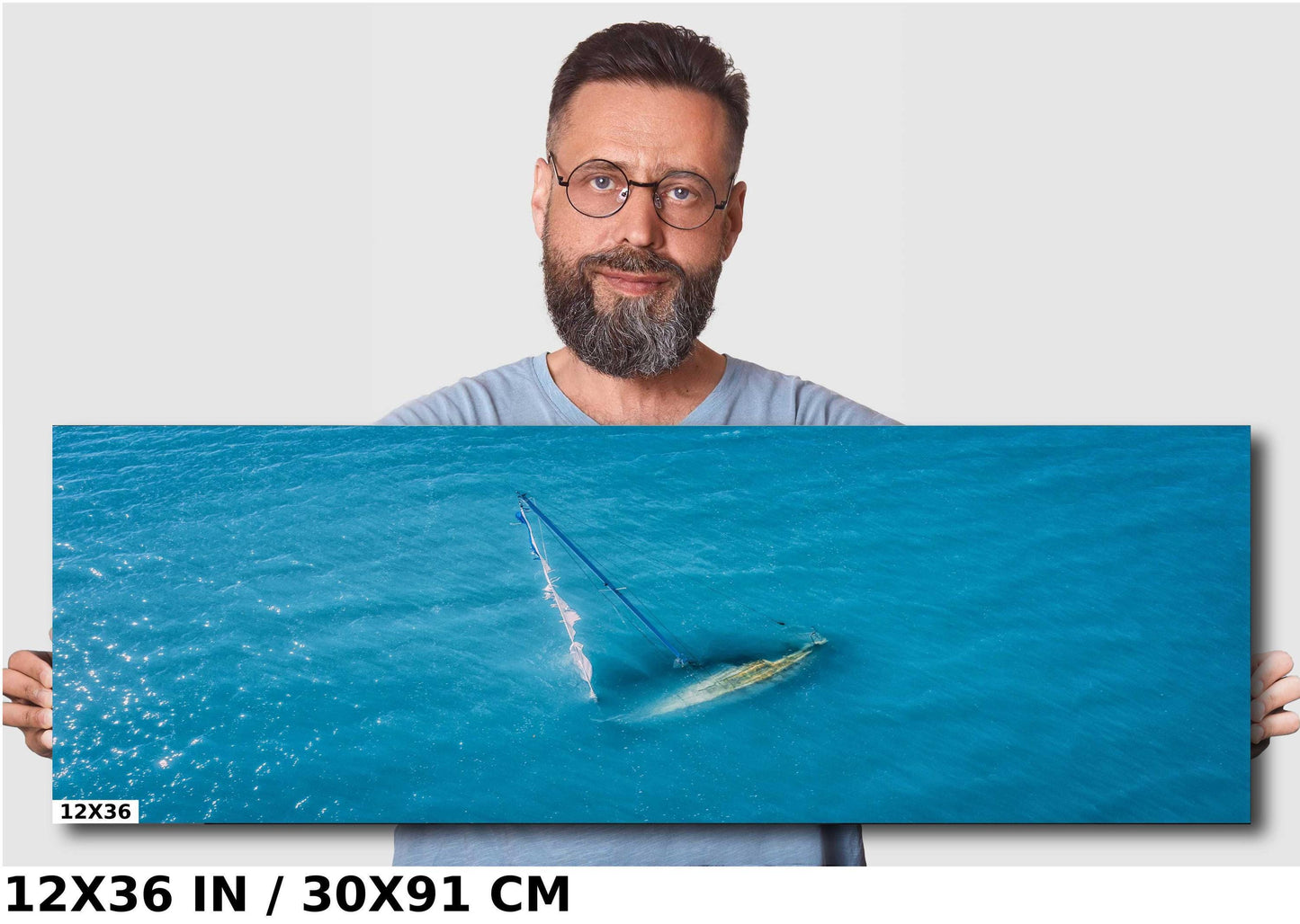 Shipwreck Sailboat Wall Art - Florida Keys Decor | Ready To Hang Canvas & Metal Print