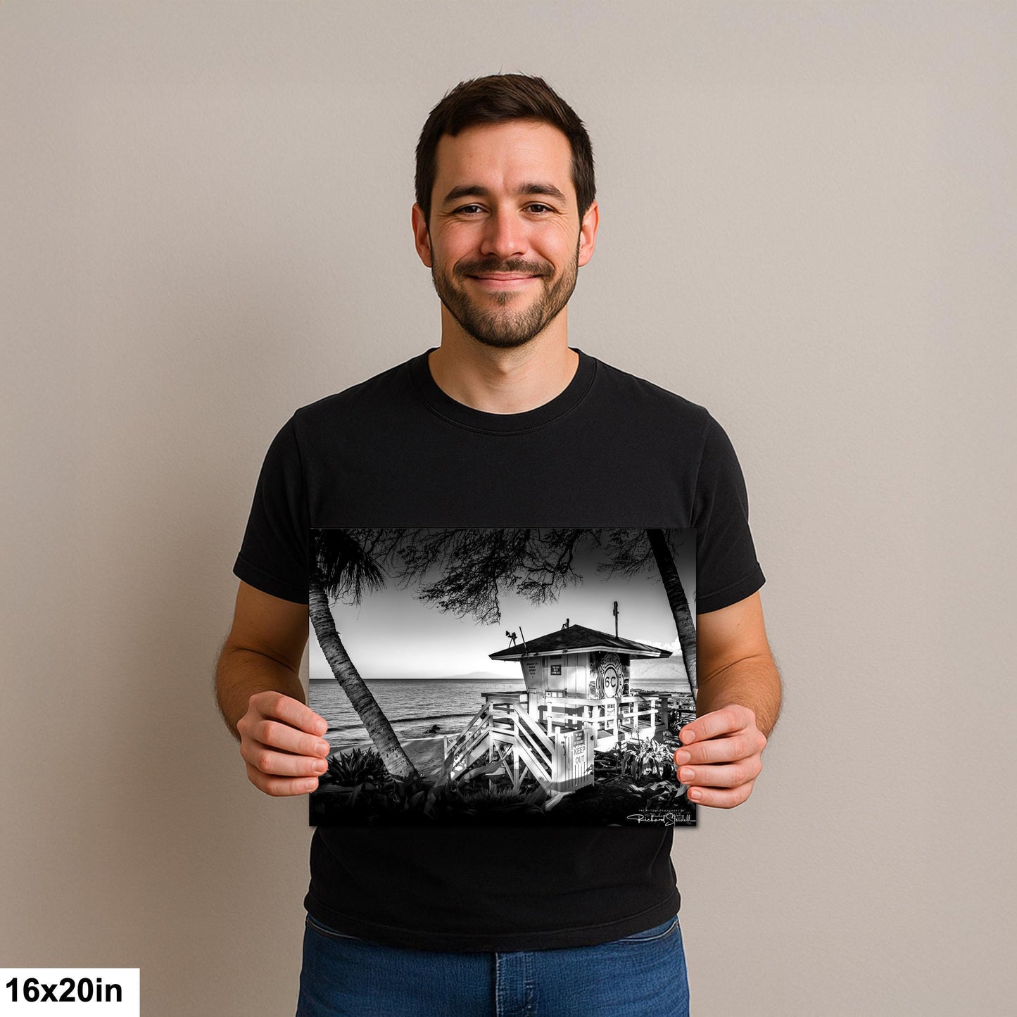 Maui Lifeguard Photo Print - Coastal Wall Art | Ready to Hang Canvas, Premium Paper