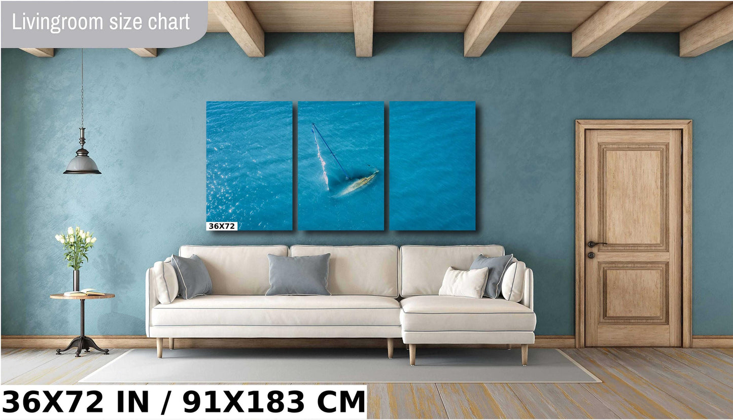 Shipwreck Sailboat Wall Art - Florida Keys Decor | Ready To Hang Canvas & Metal Print