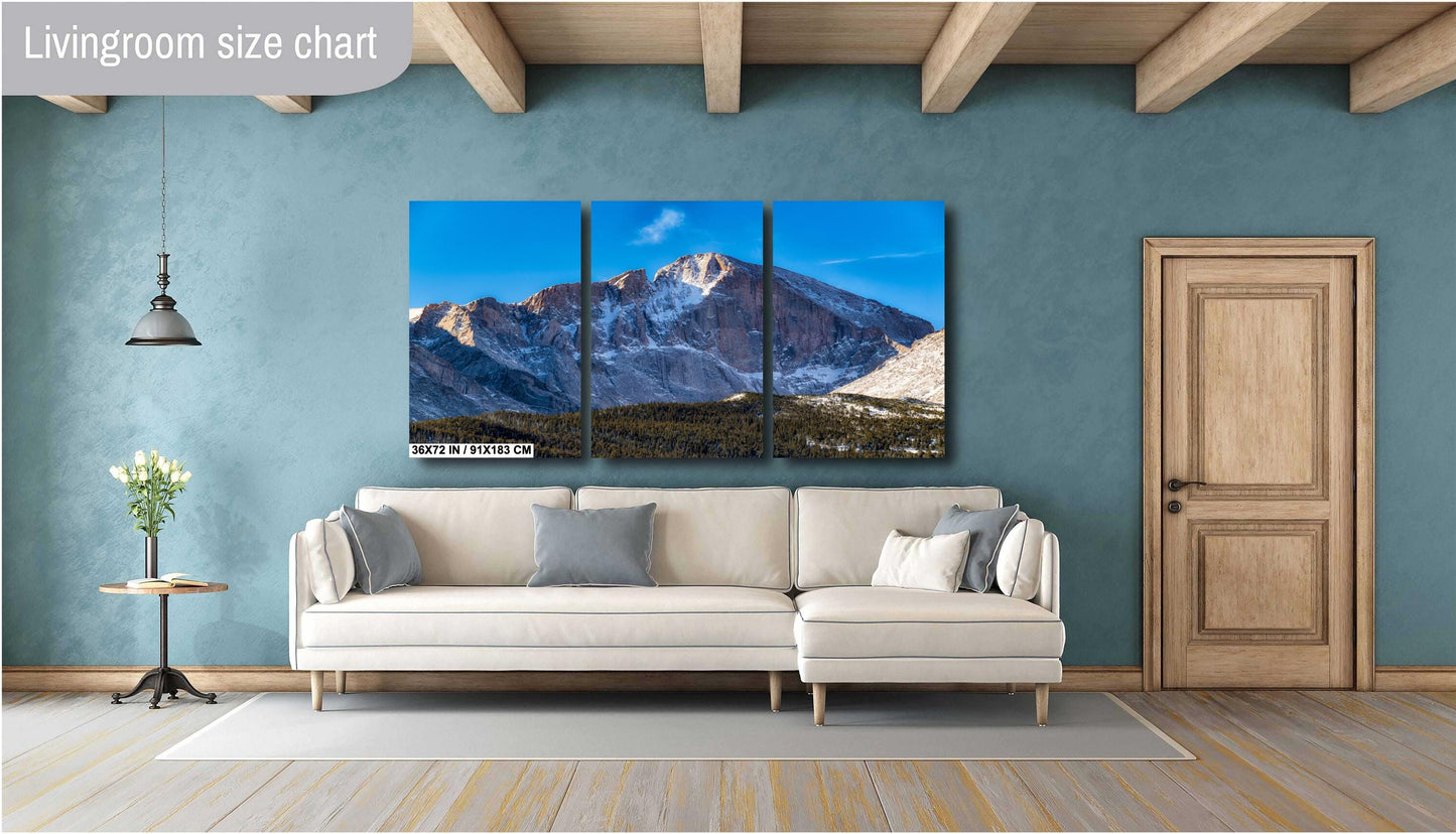 Rocky Mountain Wall Art – Longs Peak Photography on Ready To Hang Canvas