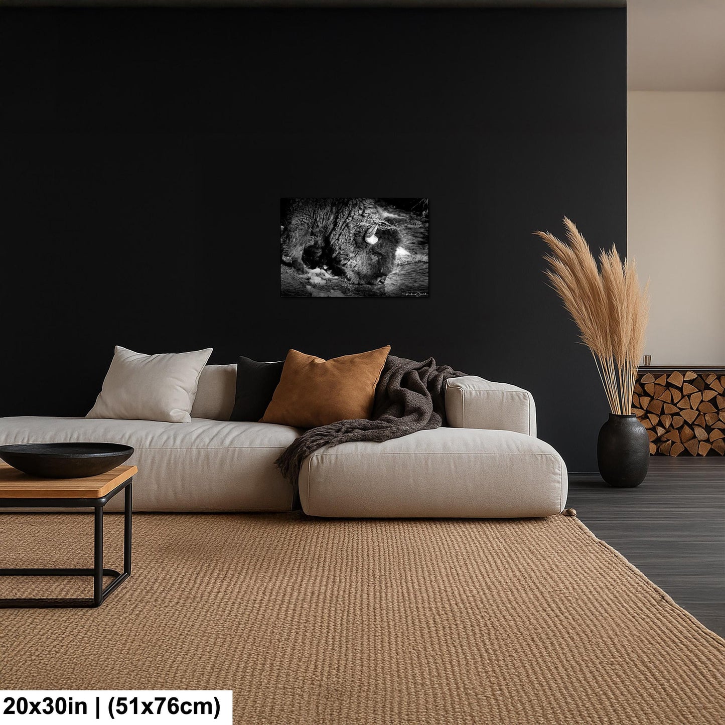 Buffalo Wall Art: Rustic Wildlife Photography - Ready to Hang