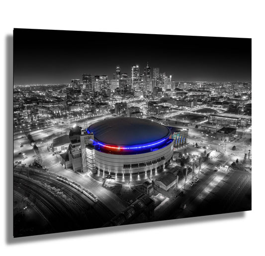 Colorado Avalanche Photo – Denver Skyline Art | Premium Hockey Game Print