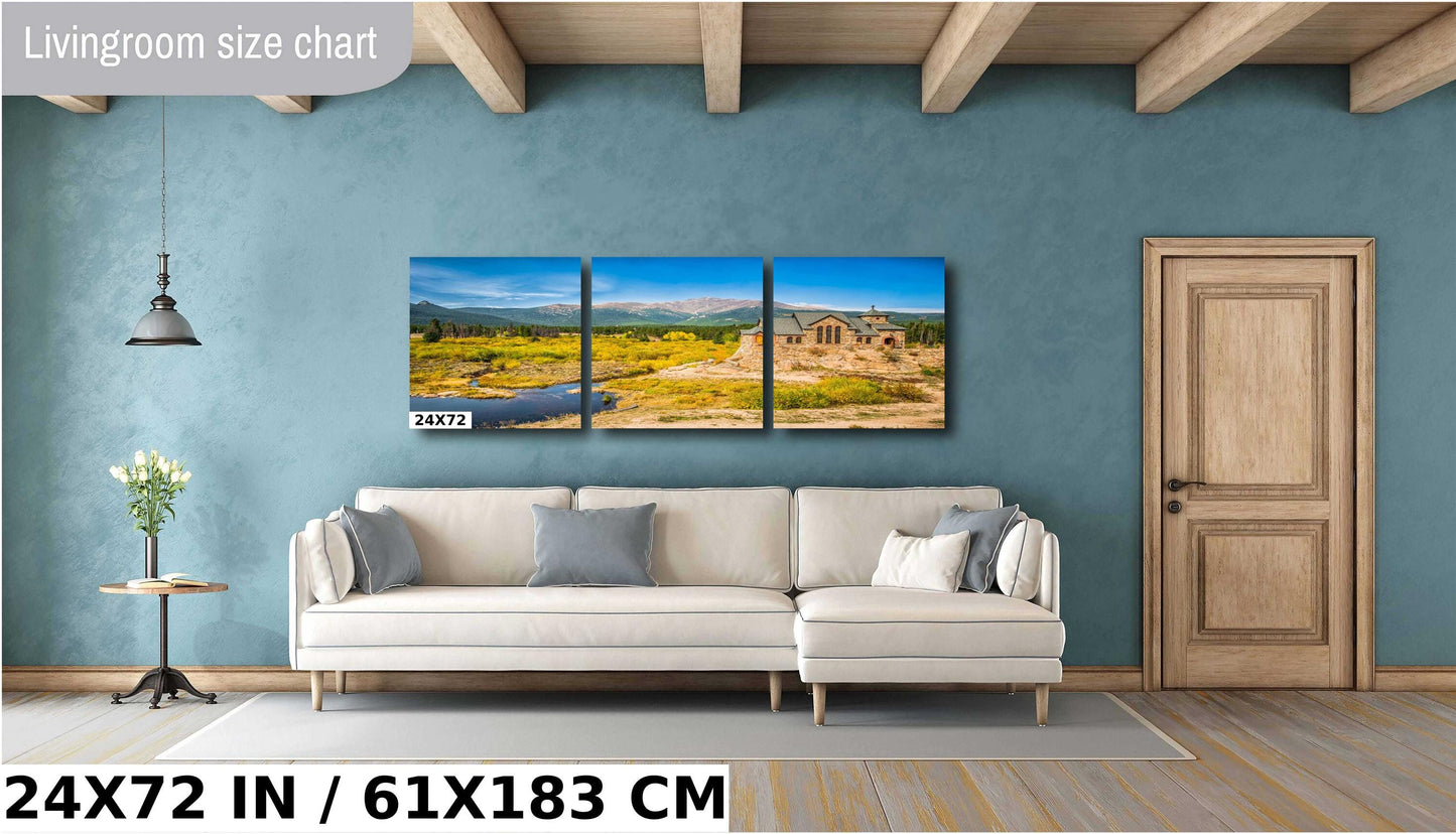 Chapel on the Rock Print - Rocky Mountain Wall Art | Colorado Nature Decor Canvas