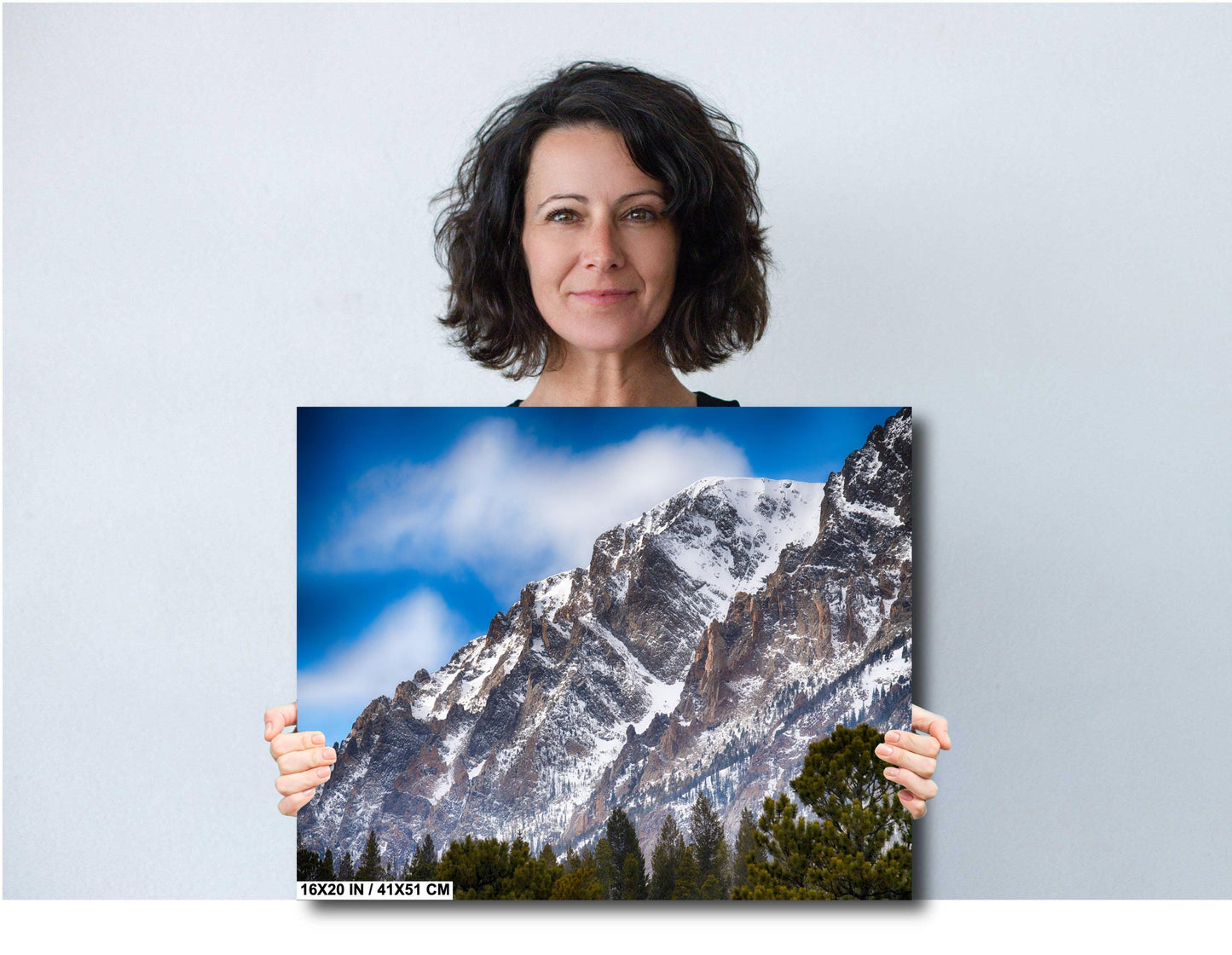 Mountain Canvas Wall Art - Scenic Rocky Mountain Decor | Durable Landscape Canvas Art