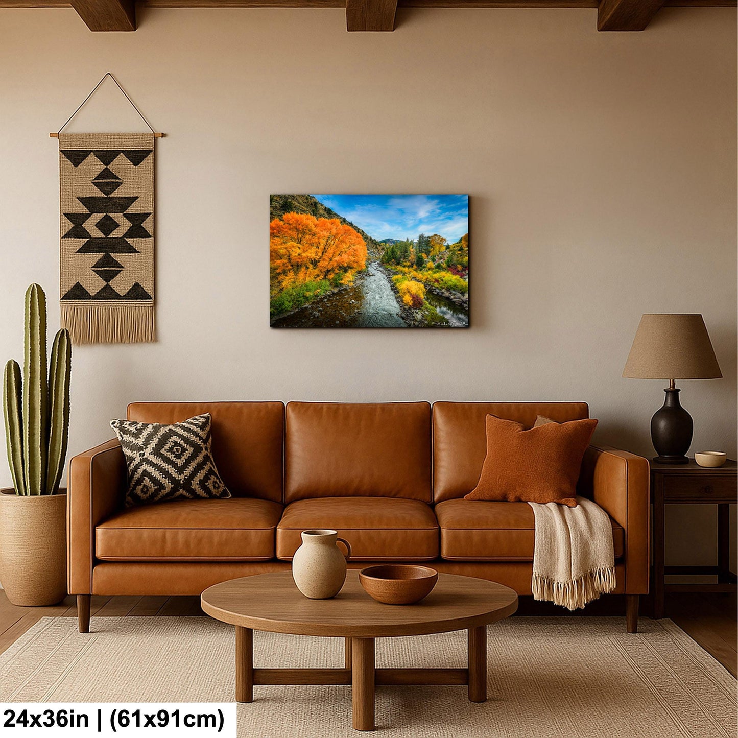 Colorado Mountain Landscape Print: Colorado Autumn Trees (Canvas or Metal)