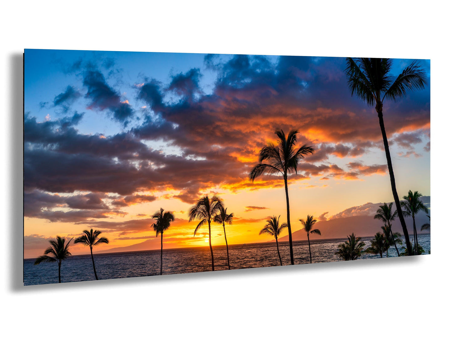 Maui Sunset Wall Art – Vibrant Tropical Sunset Print | Ready to Hang Canvas