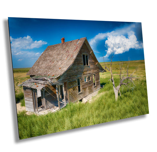 Abandoned Farmhouse Print - Rustic Barn Decor | Ready To Hang Canvas Wall Art