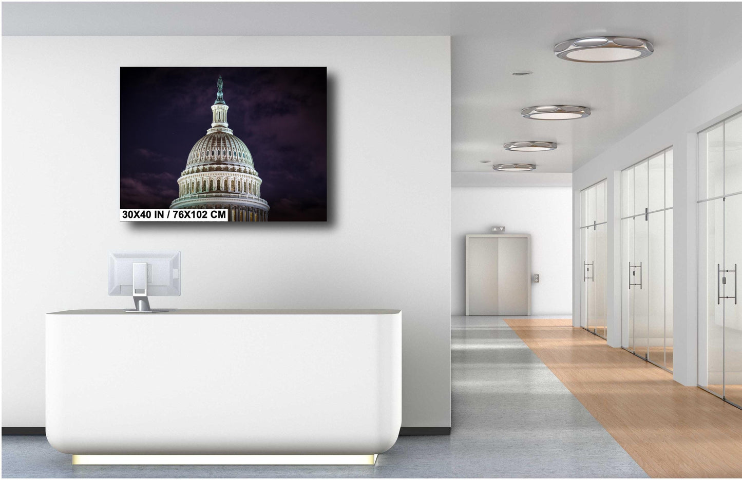 U.S. Capitol Wall Art – Washington D.C. Decor | Ready to Hang Canvas & Metal Print