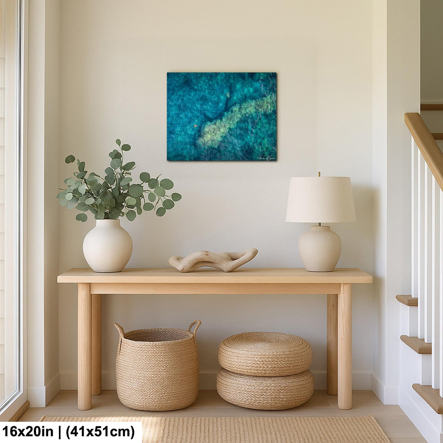 Sea Turtle Wall Art: Maui Ocean View - Tropical Coastal Decor