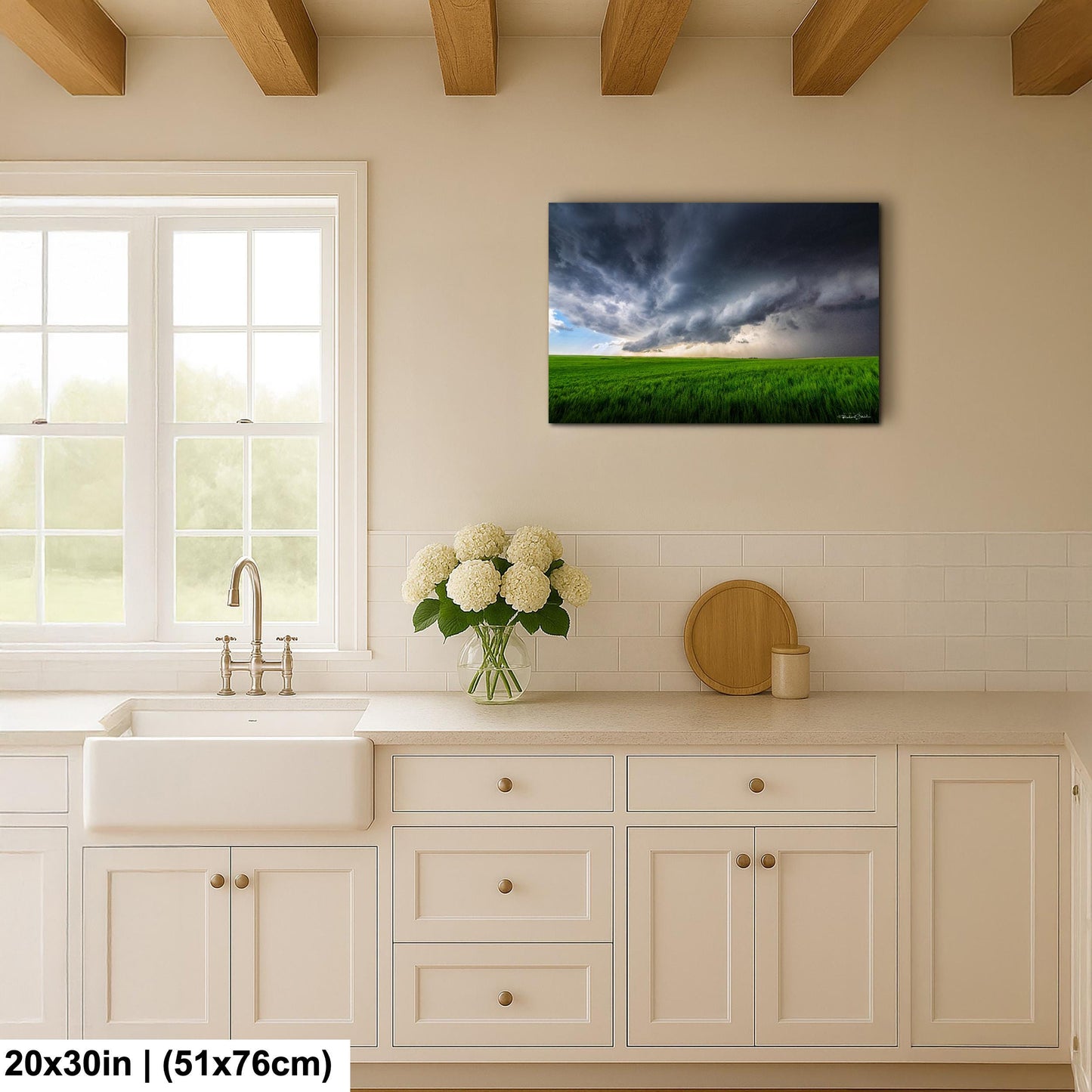 Supercell Storm Photo Print, Dramatic Clouds (Multiple Sizes)