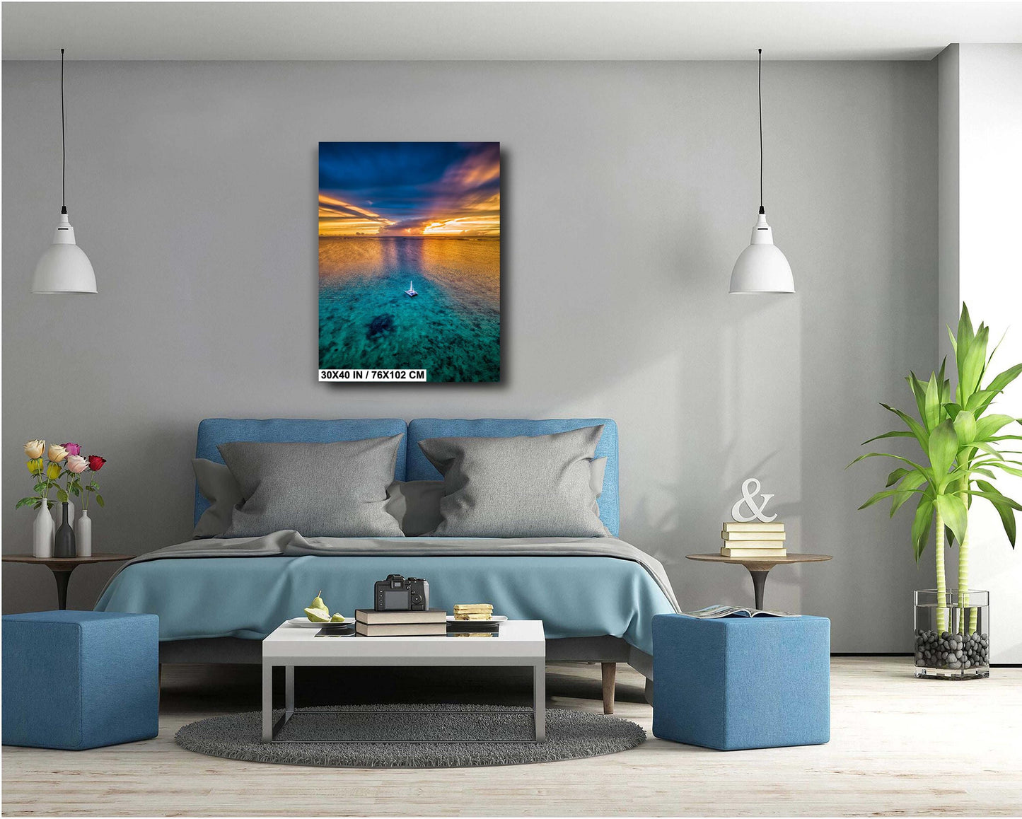 Florida Keys Sunset Art Print - Vibrant Sunset Wall Decor | Coastal Home Decor Canvas & Metal