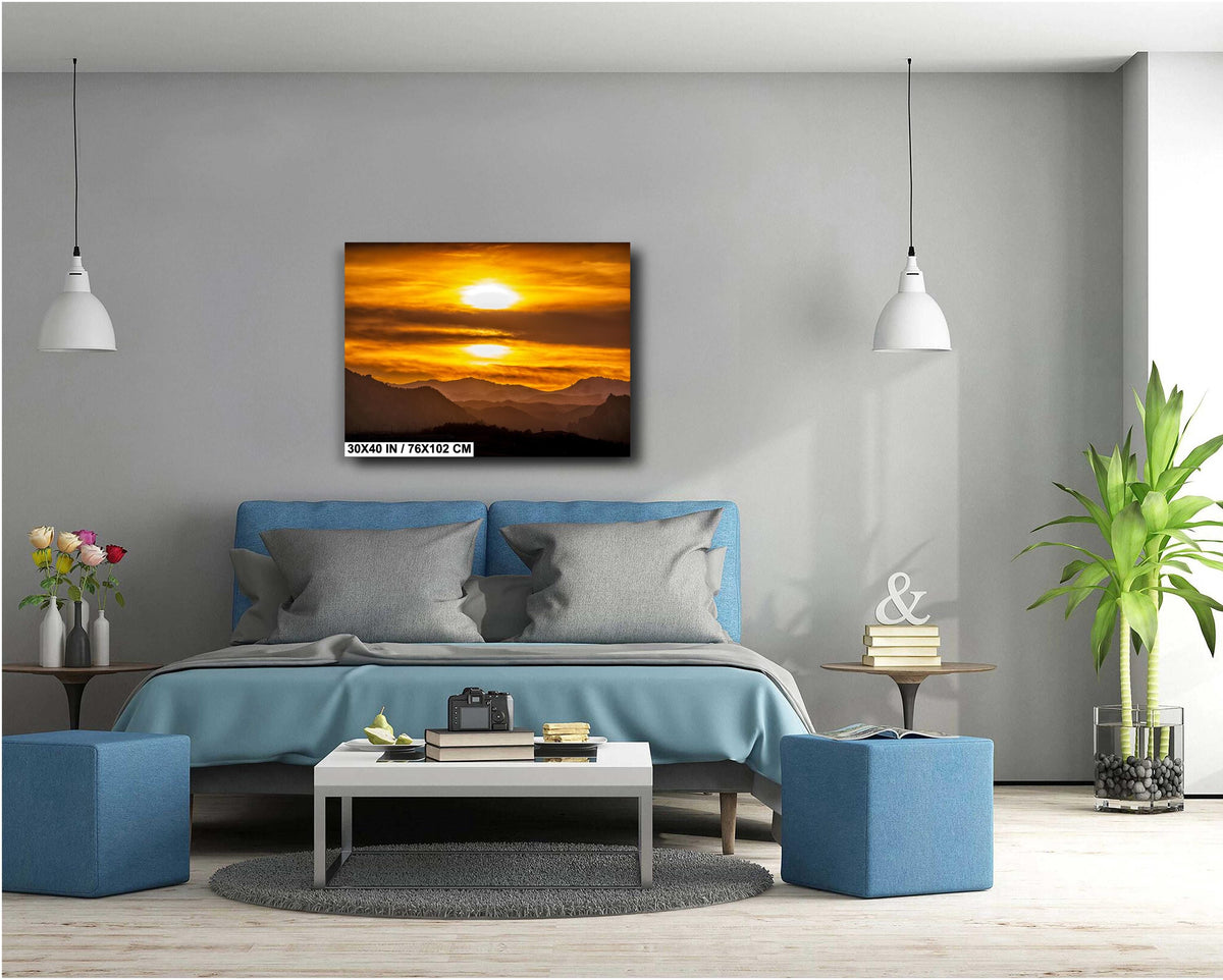 Colorado Sunset Wall Art - Vibrant Mountain Landscape Acrylic Print