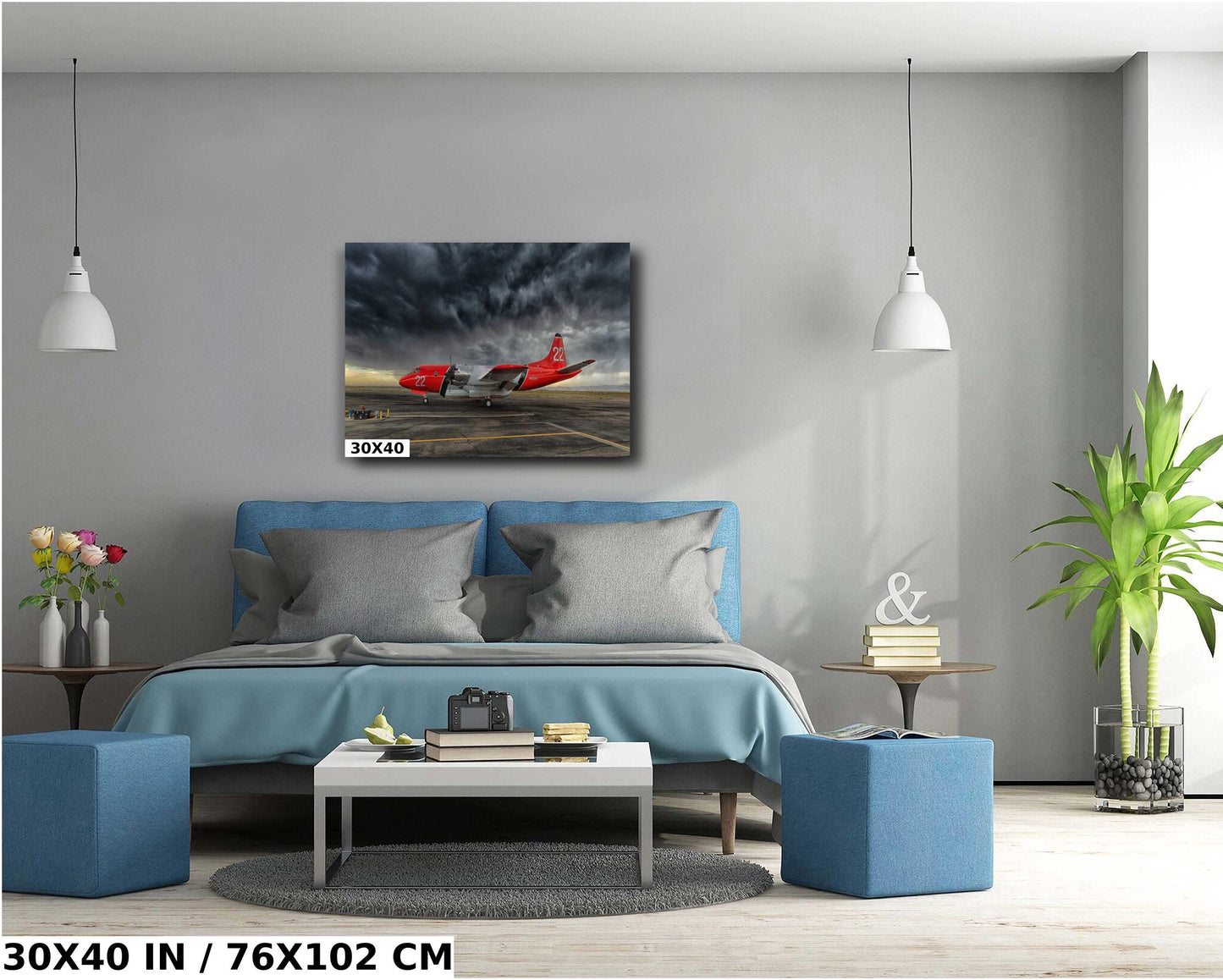 Wildland Air Tanker Art – Firefighting Wall Art | Smoke Jumper Aircraft Print