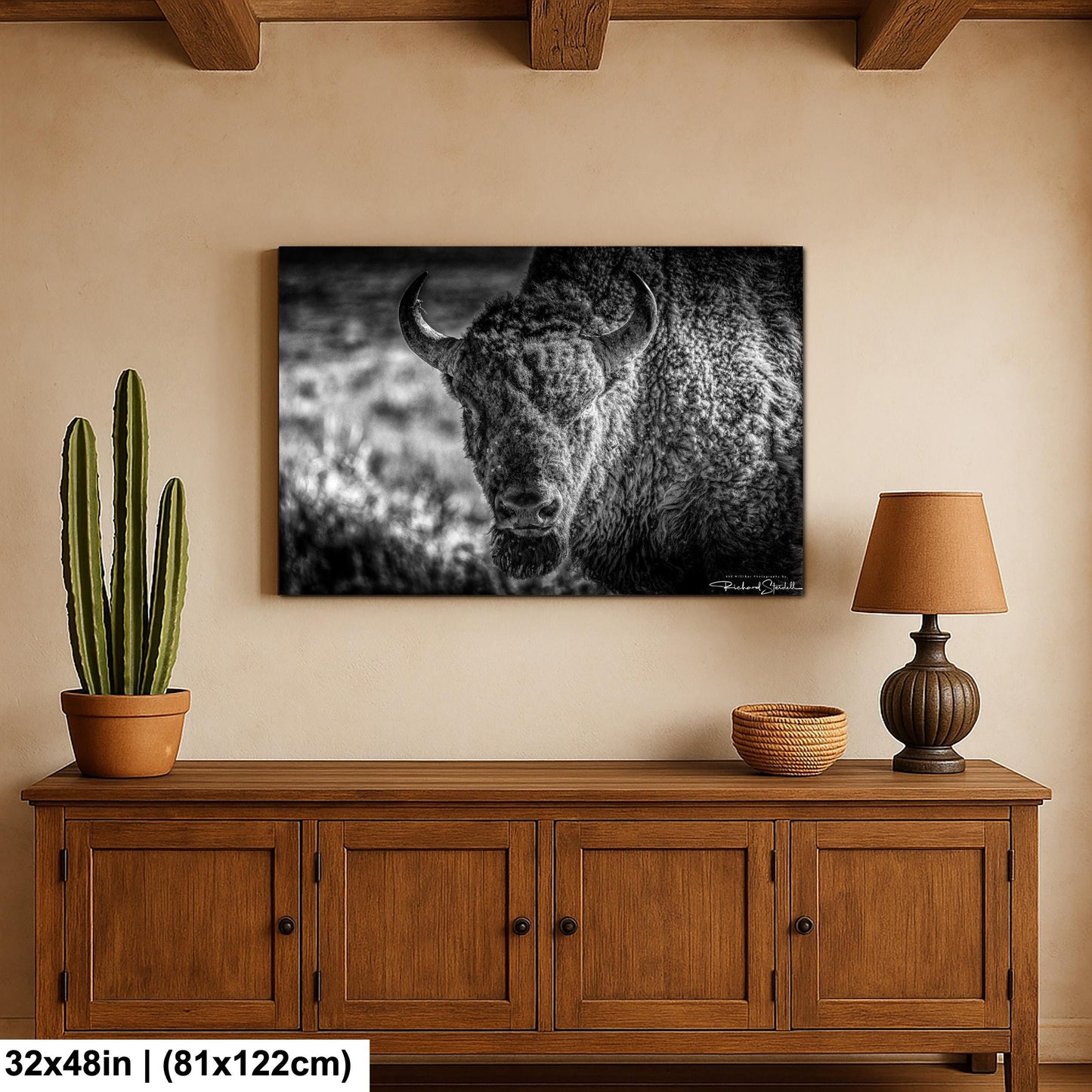 Buffalo Wall Art: Rustic Wildlife Photography - Ready to Hang