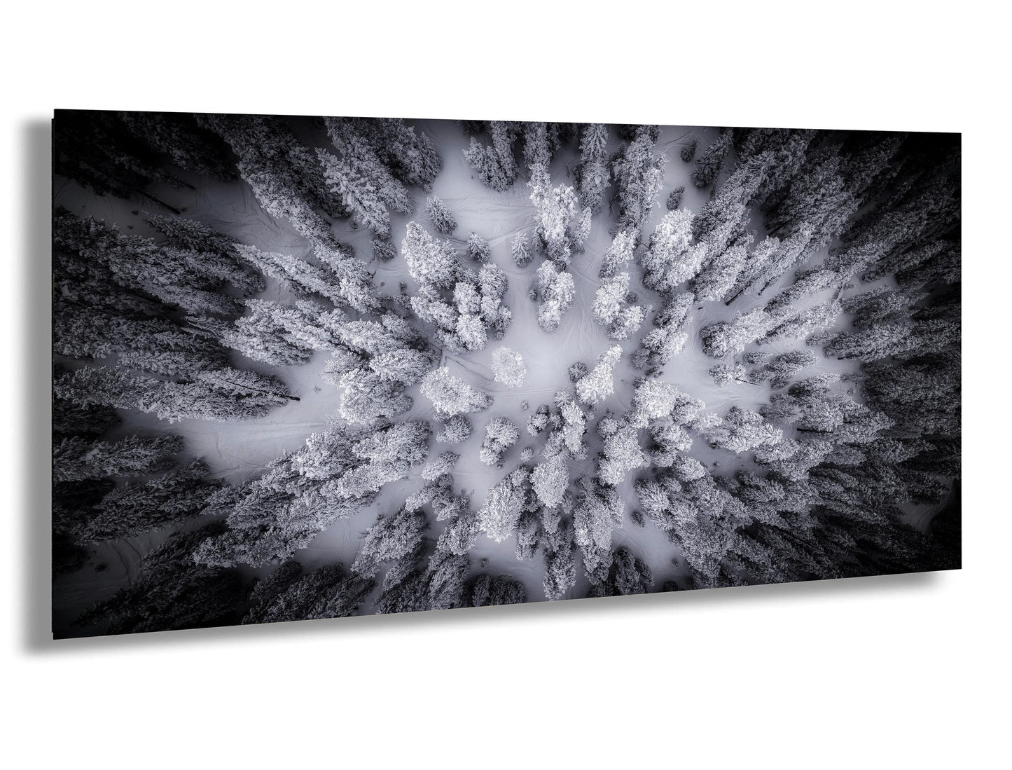 Winter Landscape Wall Art - Snowy Forest Print | Mountain Wall Decor Canvas