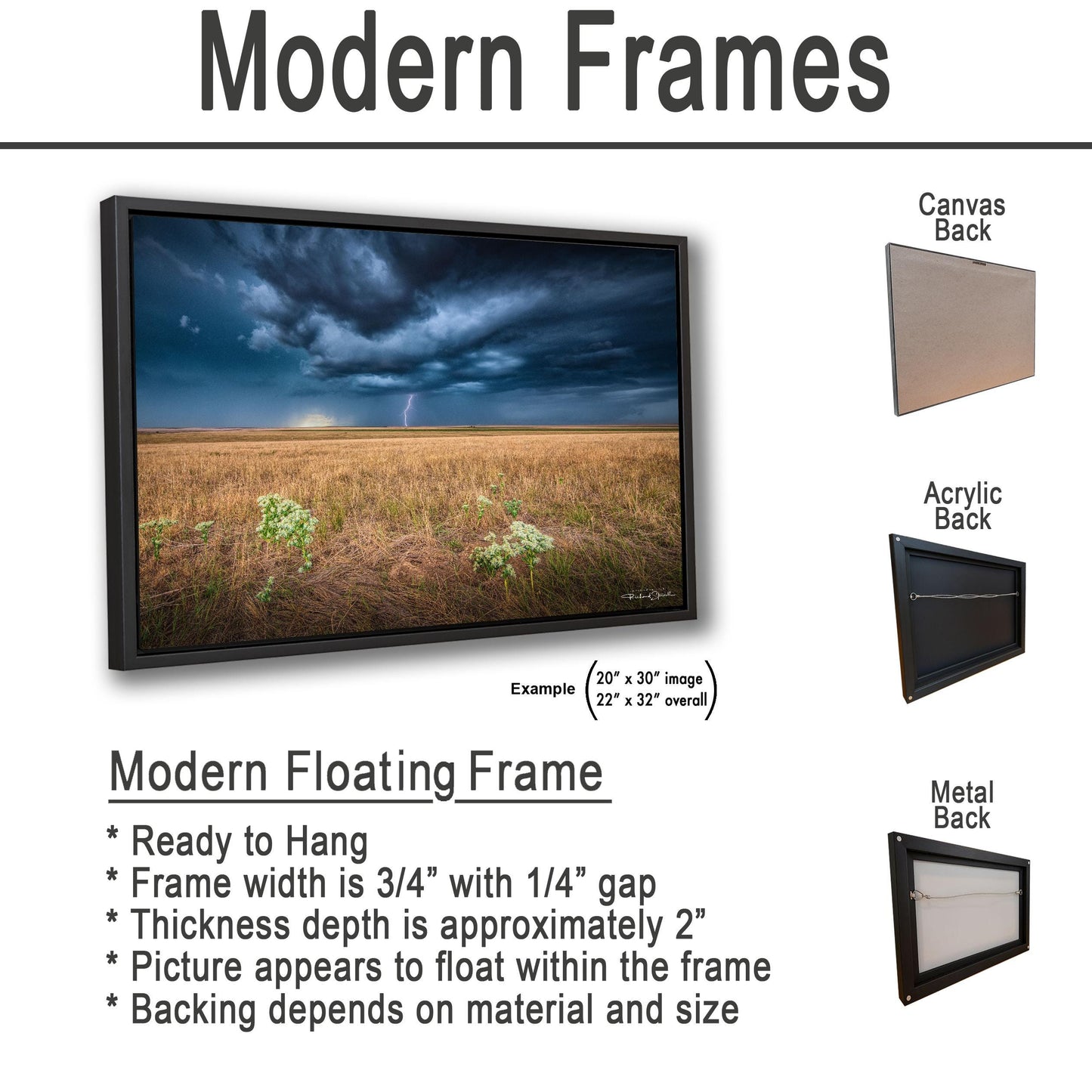 Thunderstorm Wall Art: Colorado Lightning - Ready to Hang