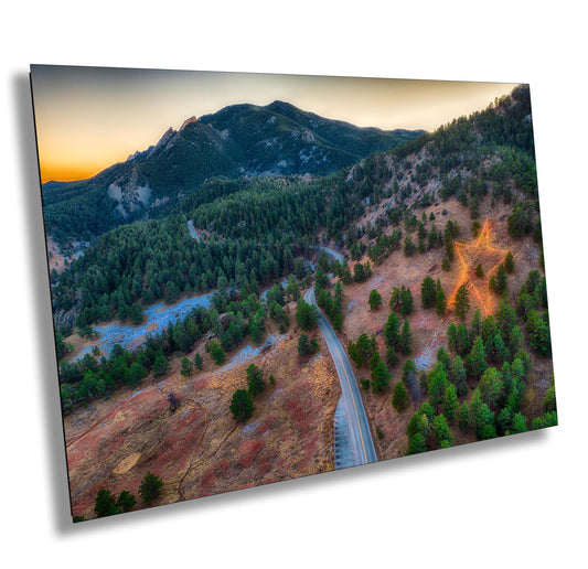 Boulder Flatirons Wall Art – Ready To Hang Canvas, Colorado Mountain Decor